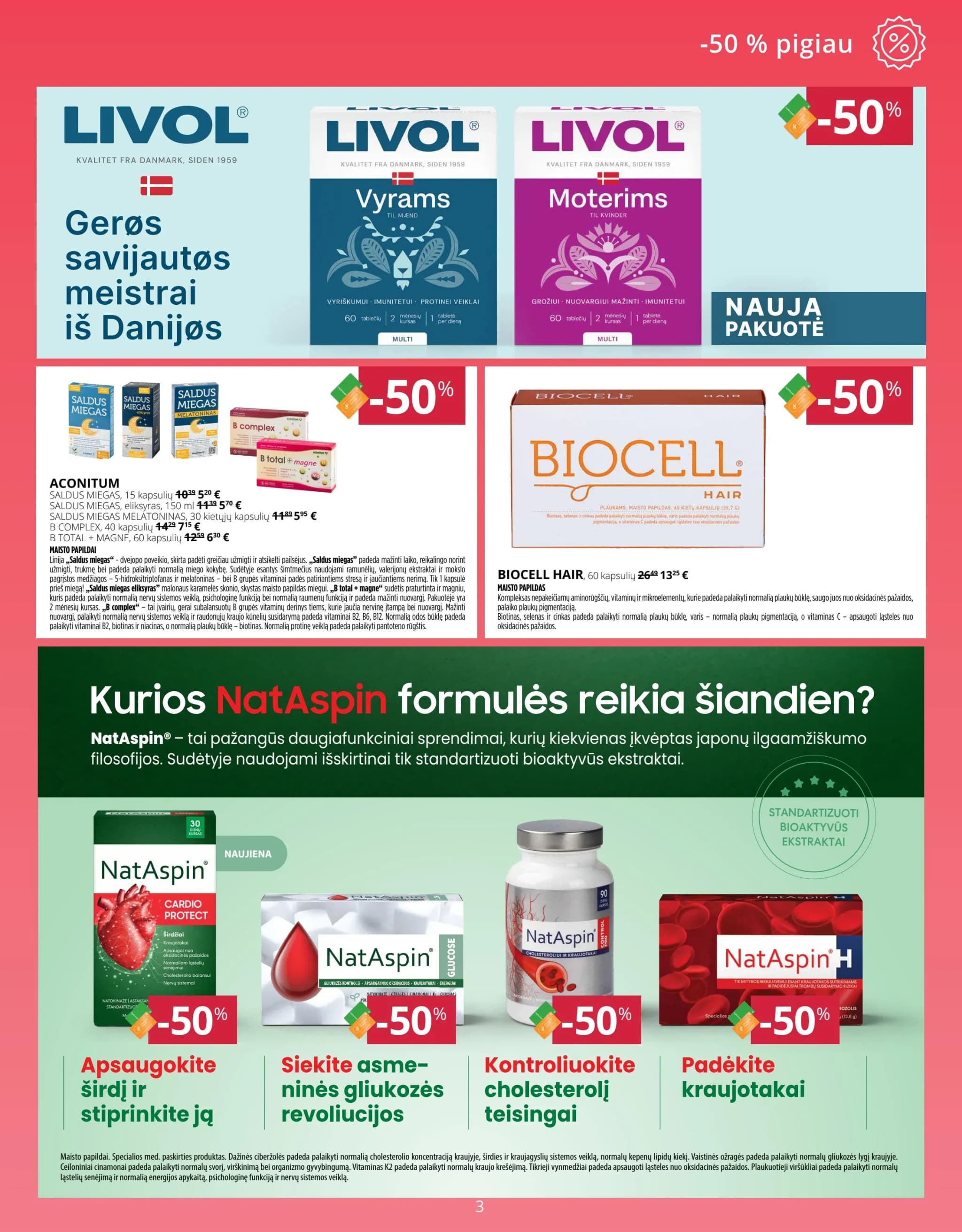 GINTARINĖ VAISTINĖ akcijų ir nuolaidų leidinys nuo 2026.02.01 iki 2026.02.28 - 3