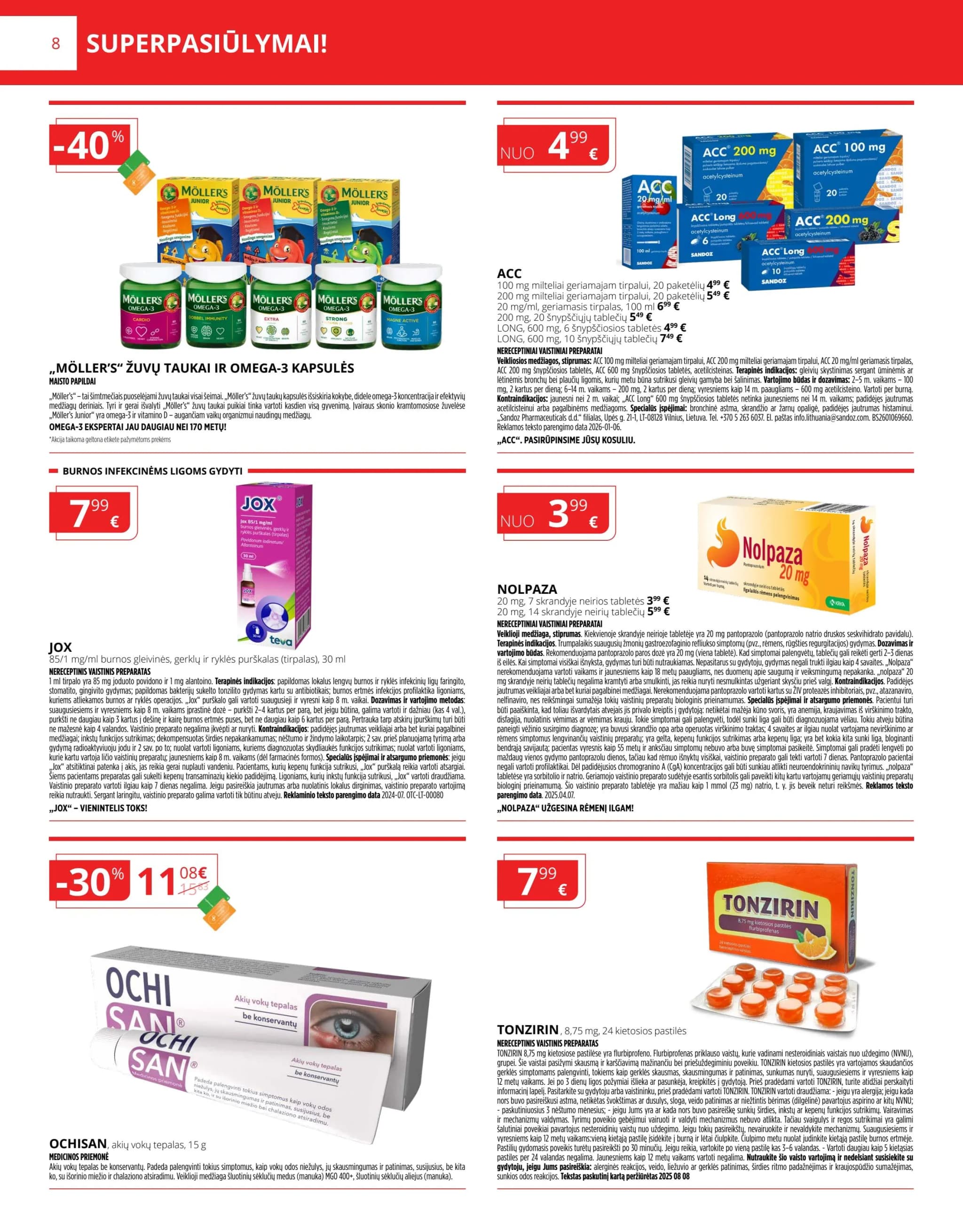 GINTARINĖ VAISTINĖ akcijų ir nuolaidų leidinys nuo 2026.02.01 iki 2026.02.28 - 8