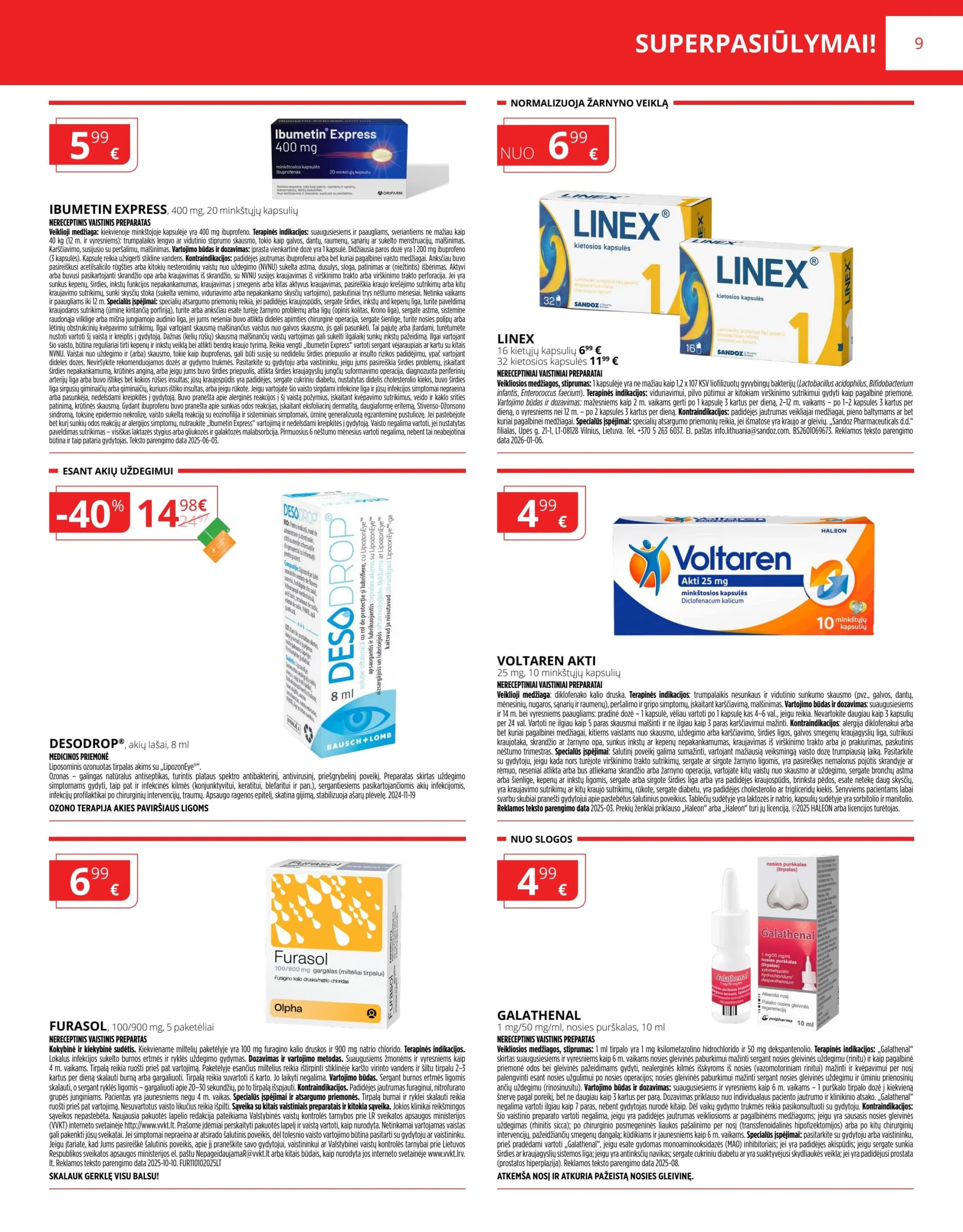 GINTARINĖ VAISTINĖ akcijų ir nuolaidų leidinys nuo 2026.02.01 iki 2026.02.28 - 9