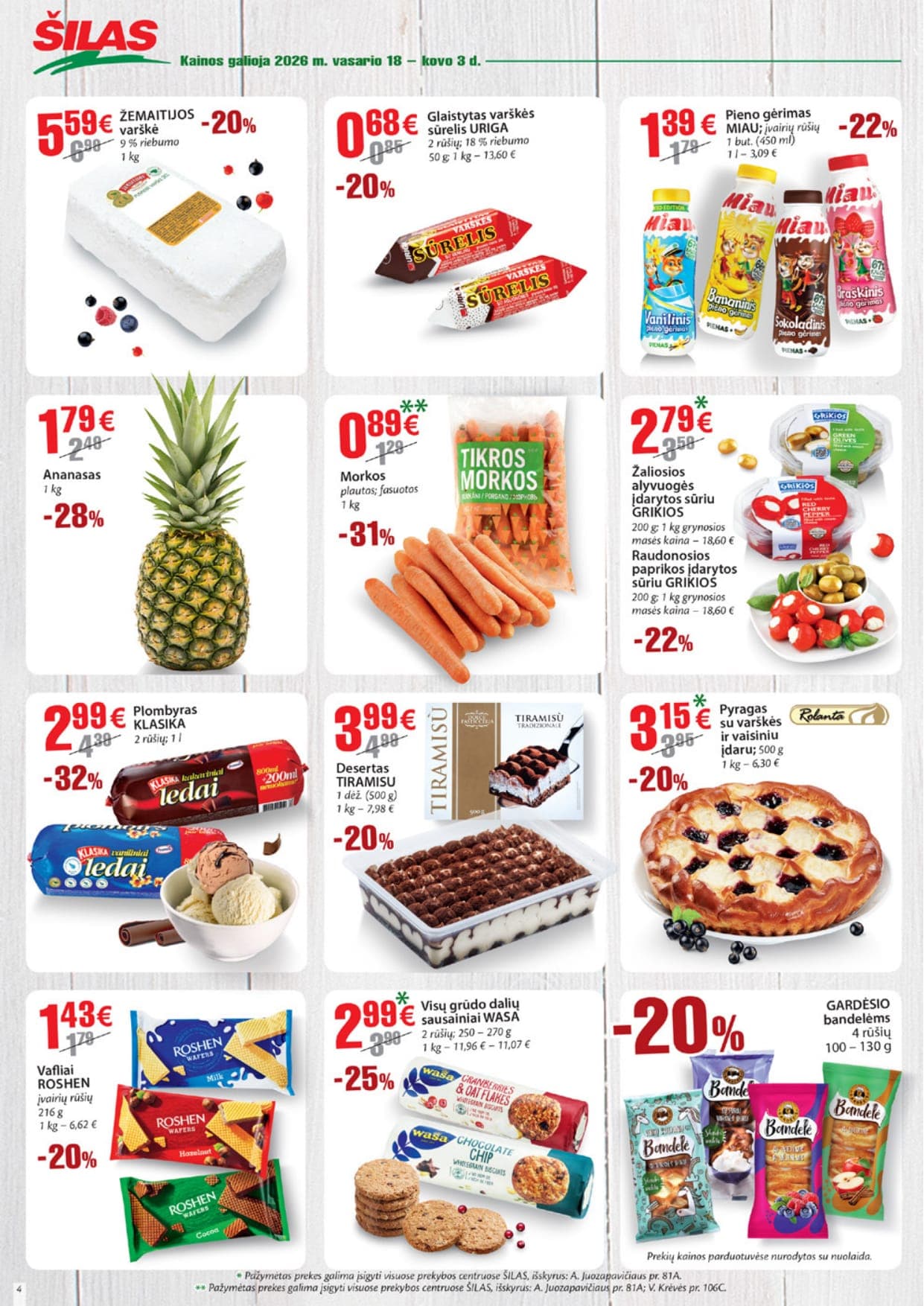 ŠILAS akcijų ir nuolaidų leidinys Nr. 4 nuo 2026.02.18 iki 2026.03.03 - 4