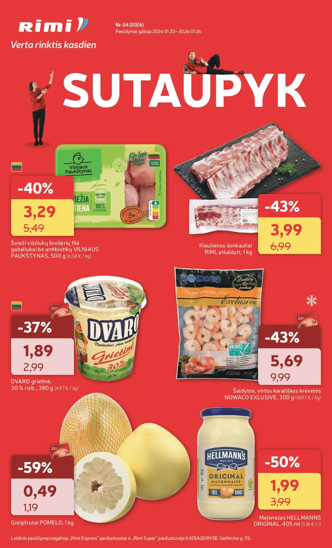 RIMI akcijų ir nuolaidų leidinys Nr. 4 nuo 2026.01.20 iki 2026.01.26 - 1