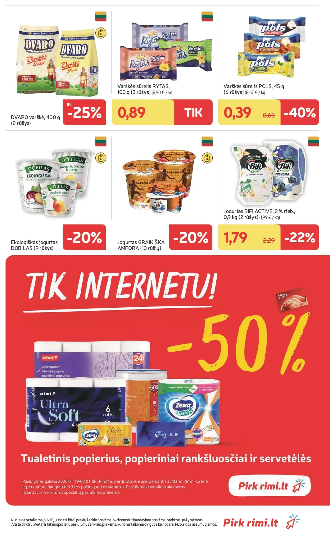 RIMI akcijų ir nuolaidų leidinys Nr. 4 nuo 2026.01.20 iki 2026.01.26 - 17