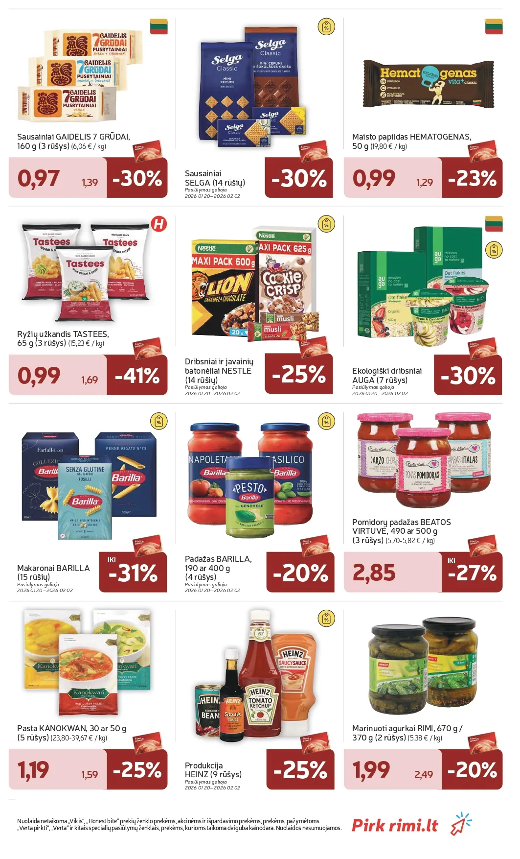 RIMI akcijų ir nuolaidų leidinys Nr. 4 nuo 2026.01.20 iki 2026.01.26 - 19