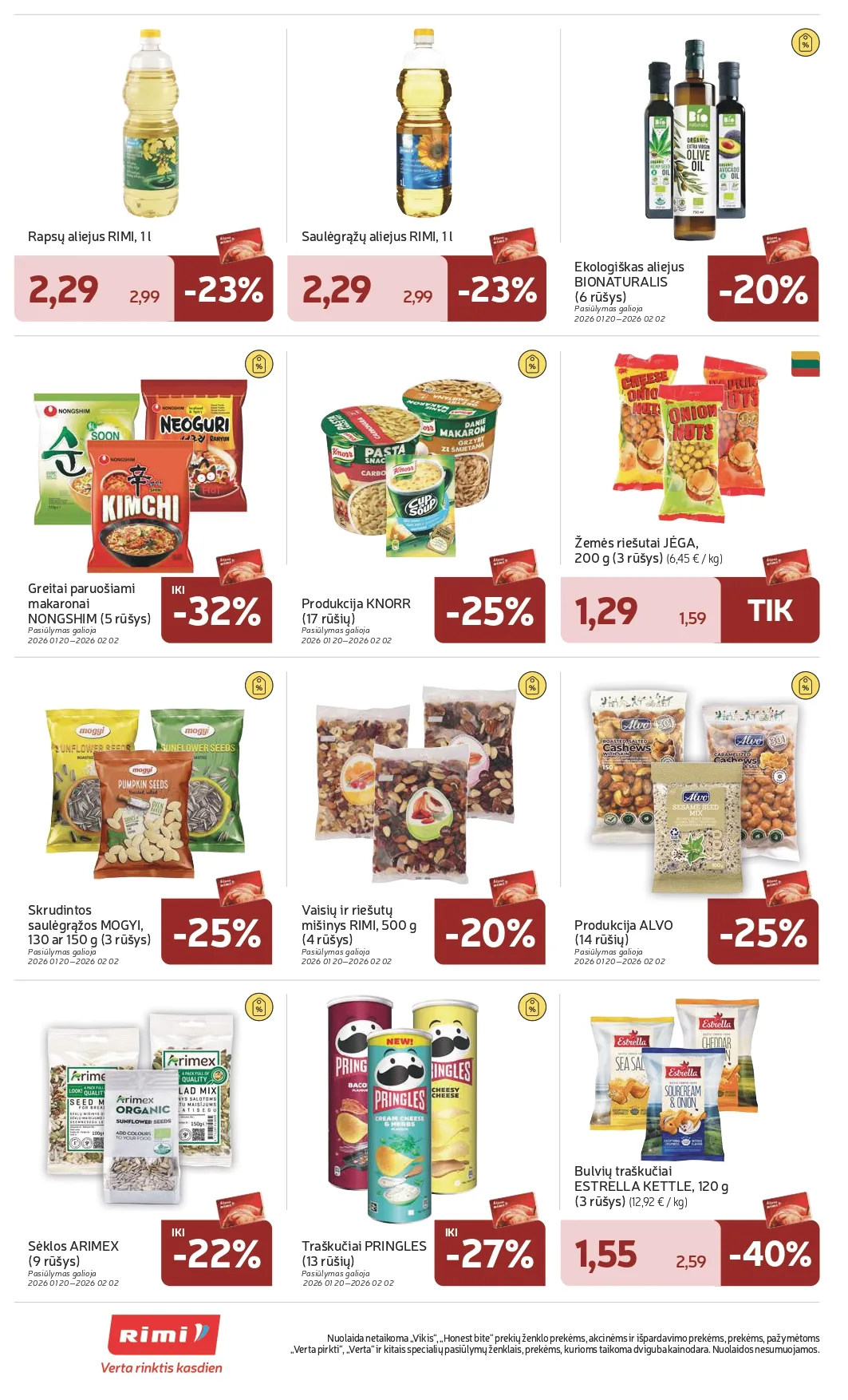 RIMI akcijų ir nuolaidų leidinys Nr. 4 nuo 2026.01.20 iki 2026.01.26 - 20