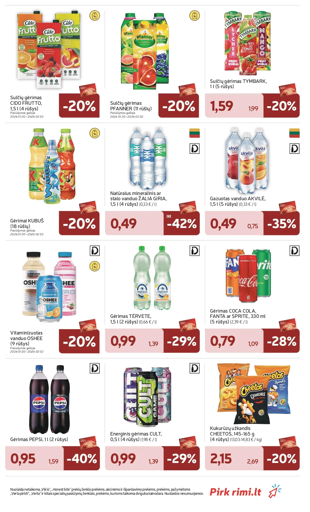 RIMI akcijų ir nuolaidų leidinys Nr. 4 nuo 2026.01.20 iki 2026.01.26 - 21