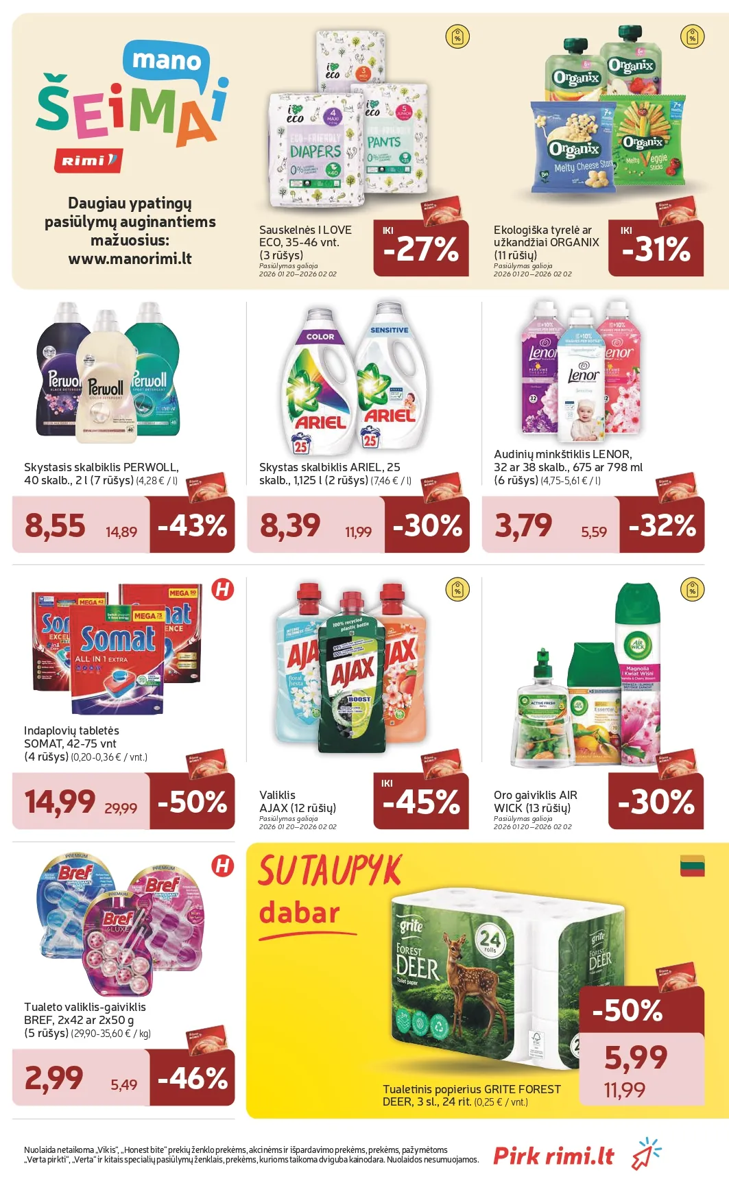 RIMI akcijų ir nuolaidų leidinys Nr. 4 nuo 2026.01.20 iki 2026.01.26 - 23