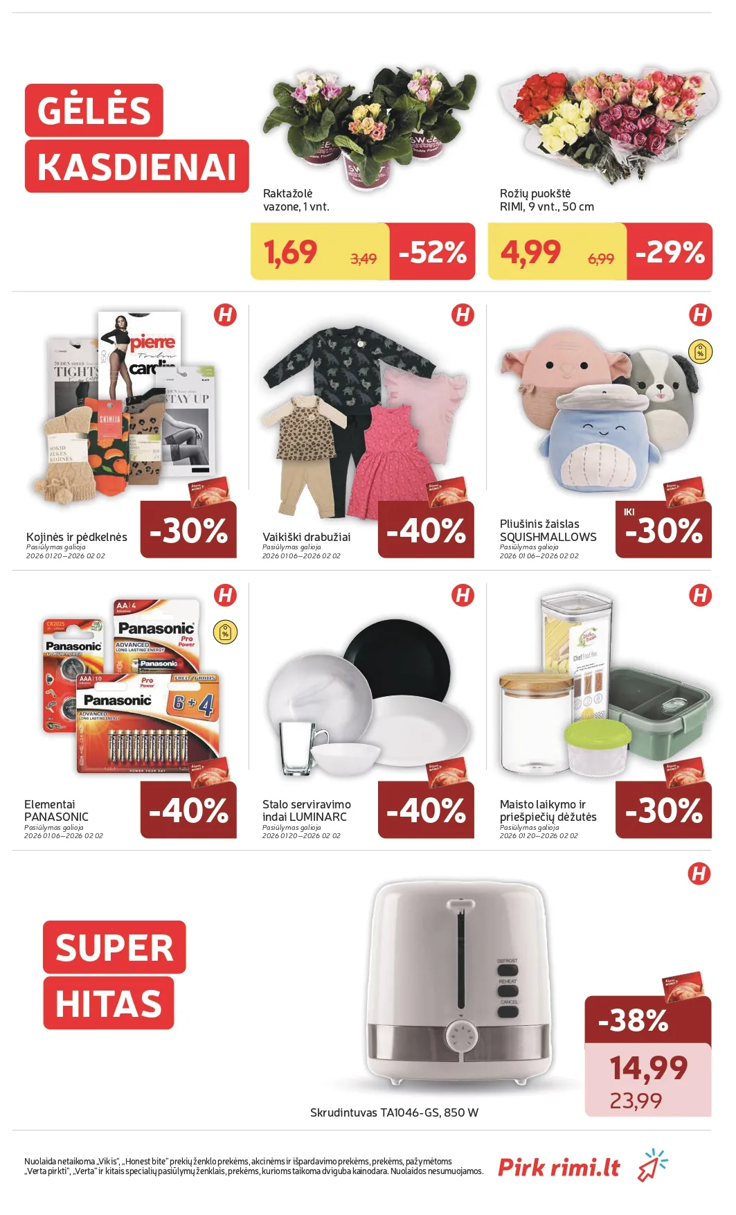 RIMI akcijų ir nuolaidų leidinys Nr. 4 nuo 2026.01.20 iki 2026.01.26 - 25