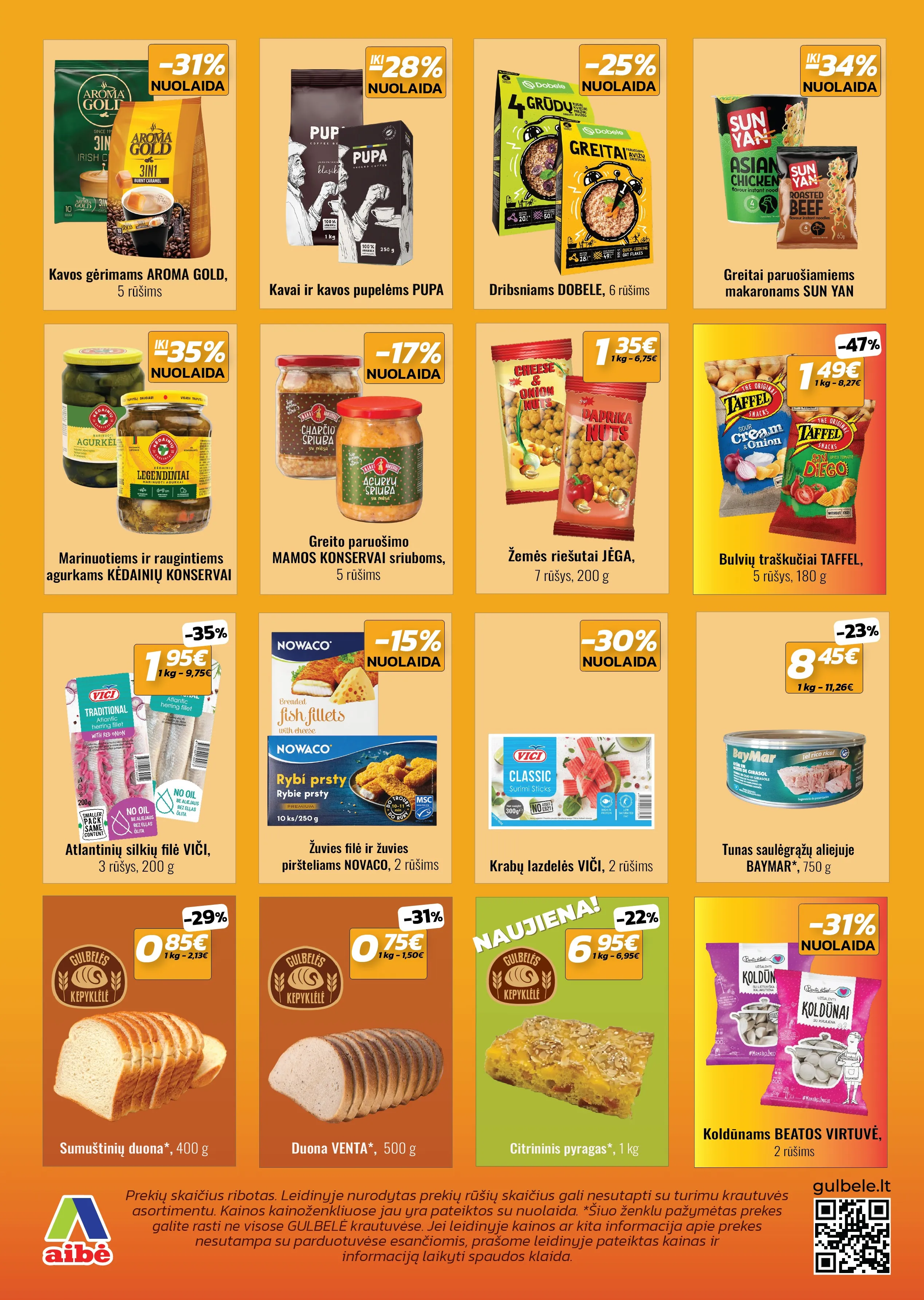 GULBELĖ akcijų ir nuolaidų leidinys Nr. 2 nuo 2026.01.29 iki 2026.02.11