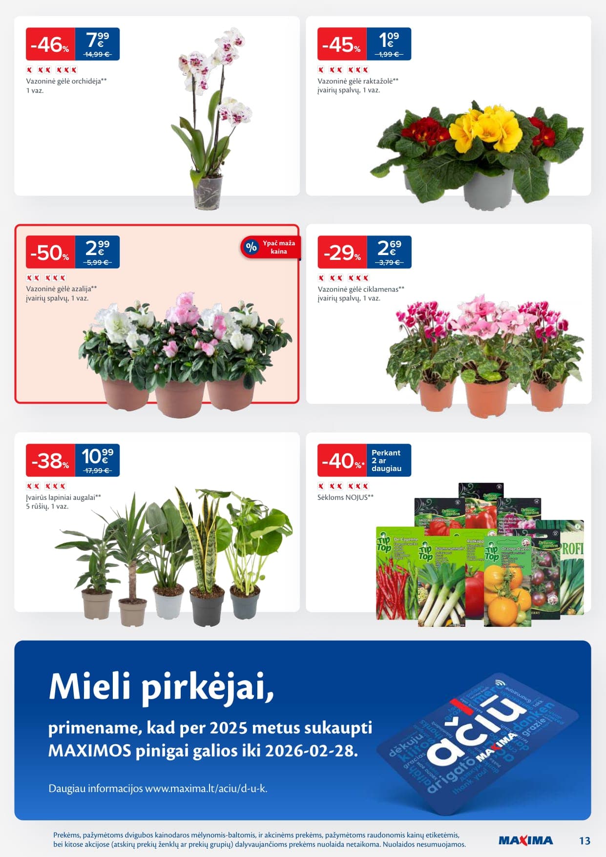MAXIMA akcijų ir nuolaidų leidinys Nr. 9 nuo 2026.02.24 iki 2026.03.02 - 13