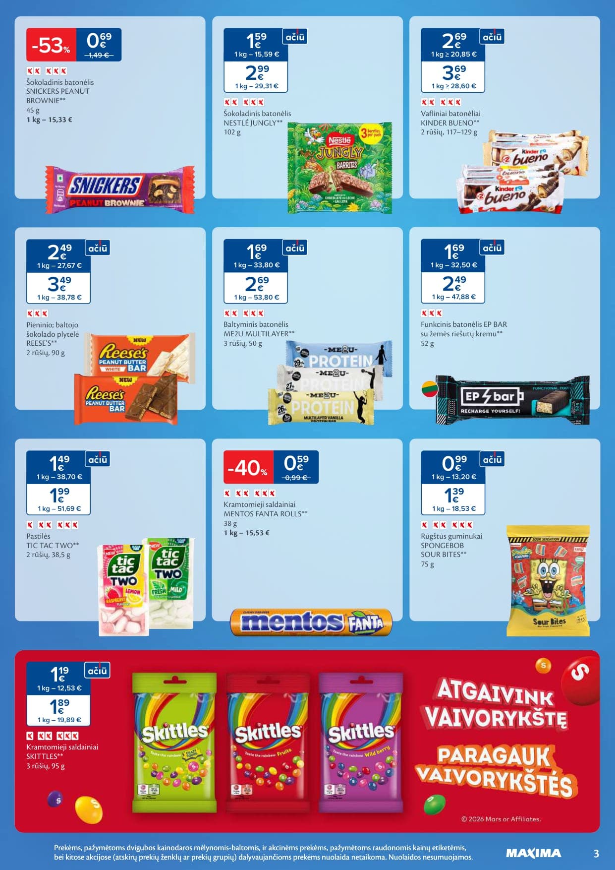 MAXIMA akcijų ir nuolaidų leidinys Nr. 9 nuo 2026.02.24 iki 2026.03.02 - 3