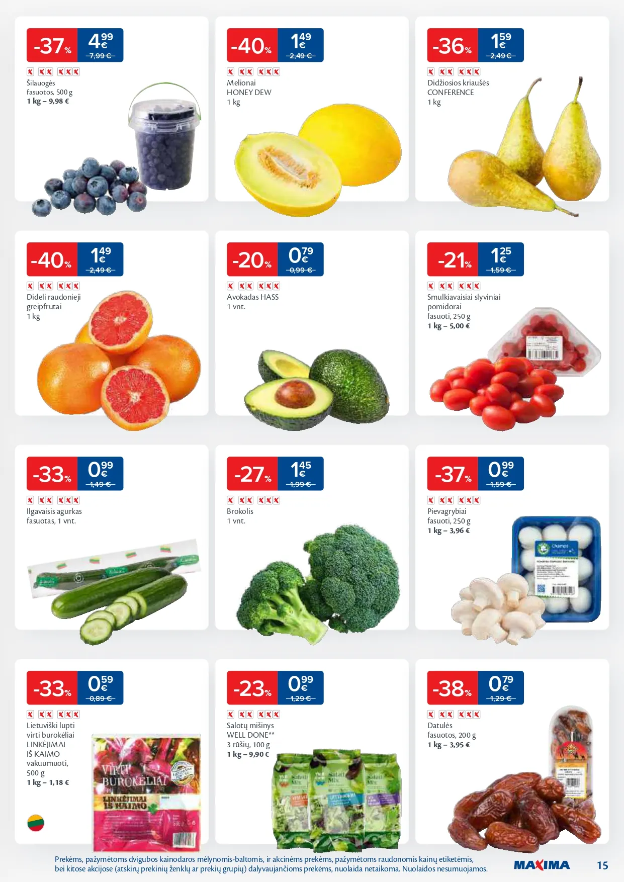 MAXIMA akcijų ir nuolaidų leidinys Nr. 6 nuo 2026.02.03 iki 2026.02.09 - 15