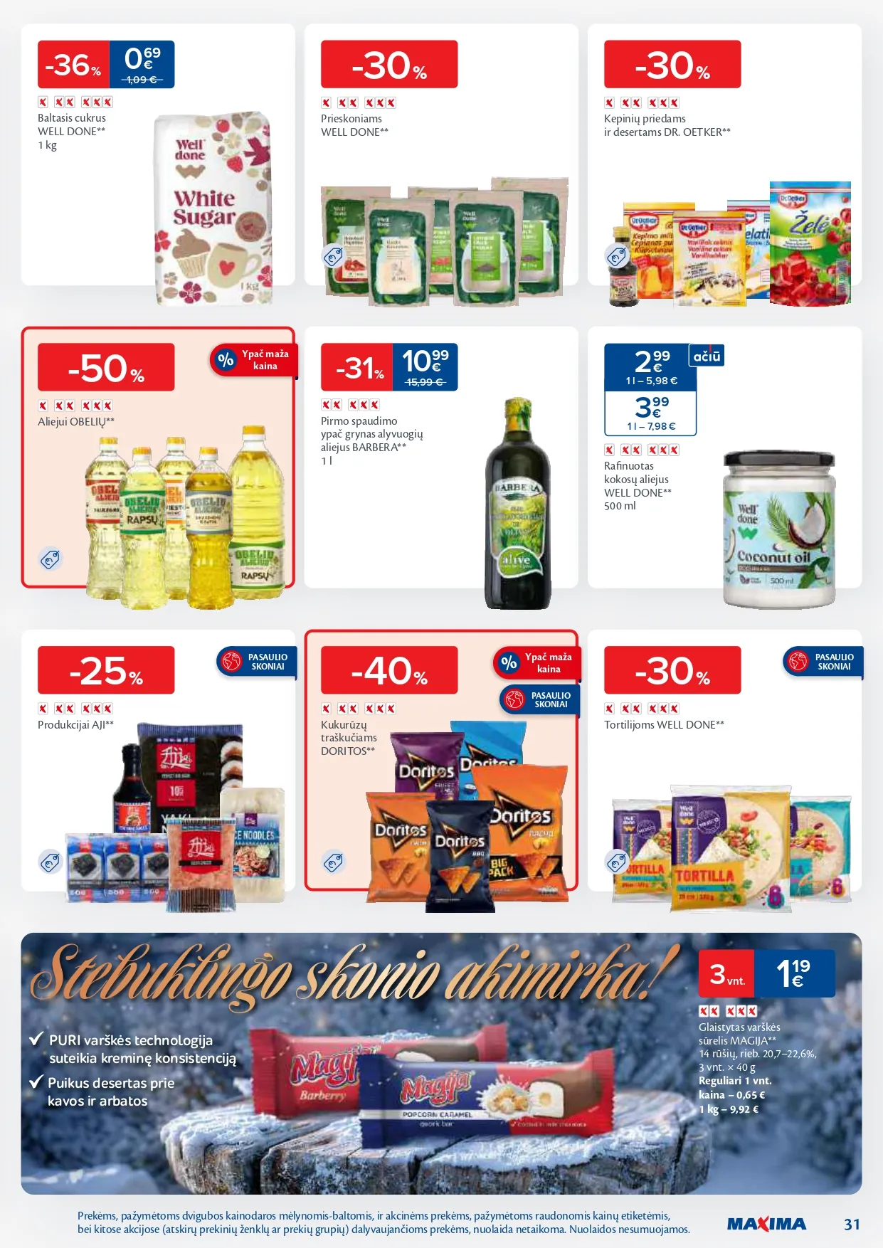 MAXIMA akcijų ir nuolaidų leidinys Nr. 6 nuo 2026.02.03 iki 2026.02.09 - 31