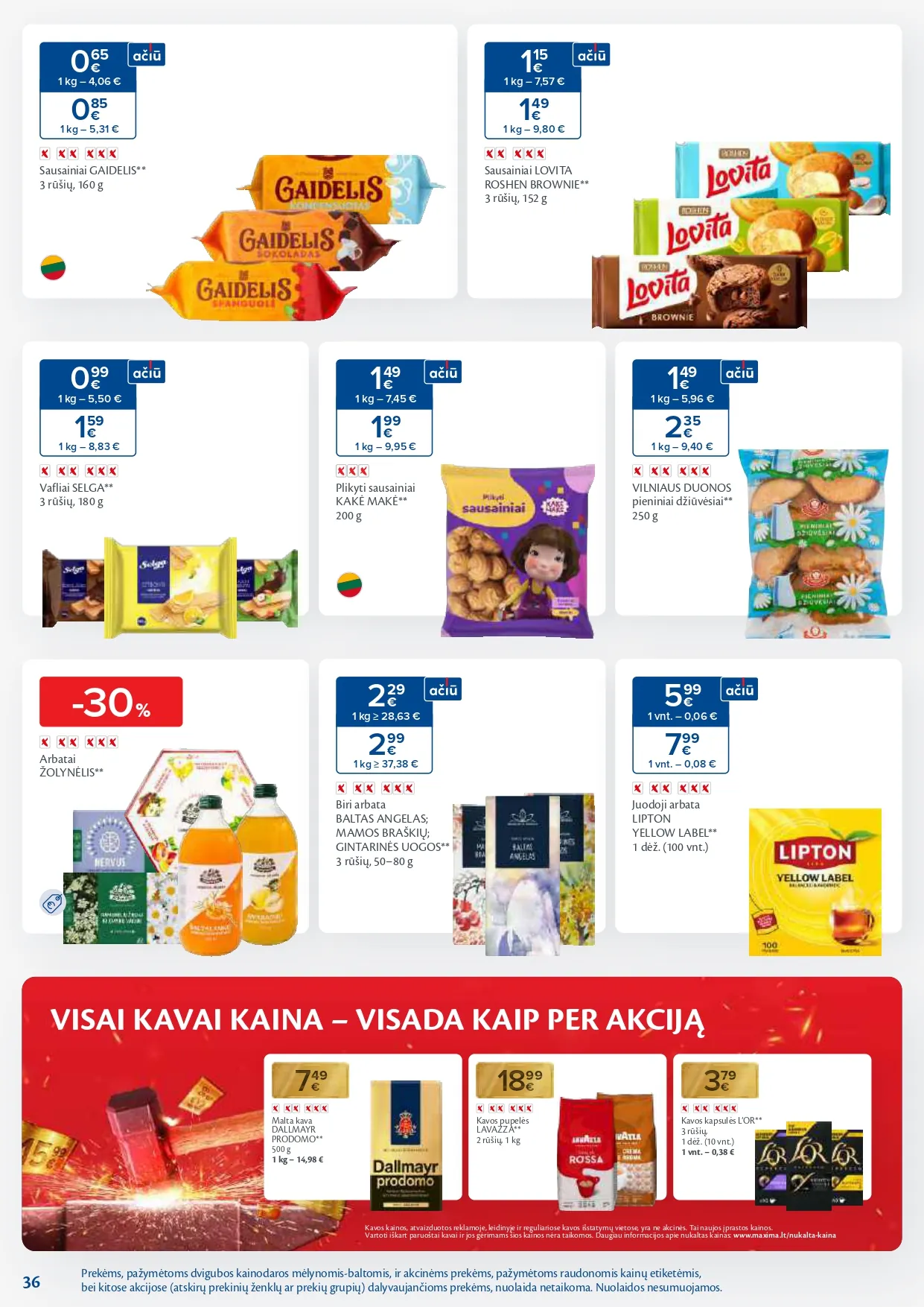 MAXIMA akcijų ir nuolaidų leidinys Nr. 6 nuo 2026.02.03 iki 2026.02.09