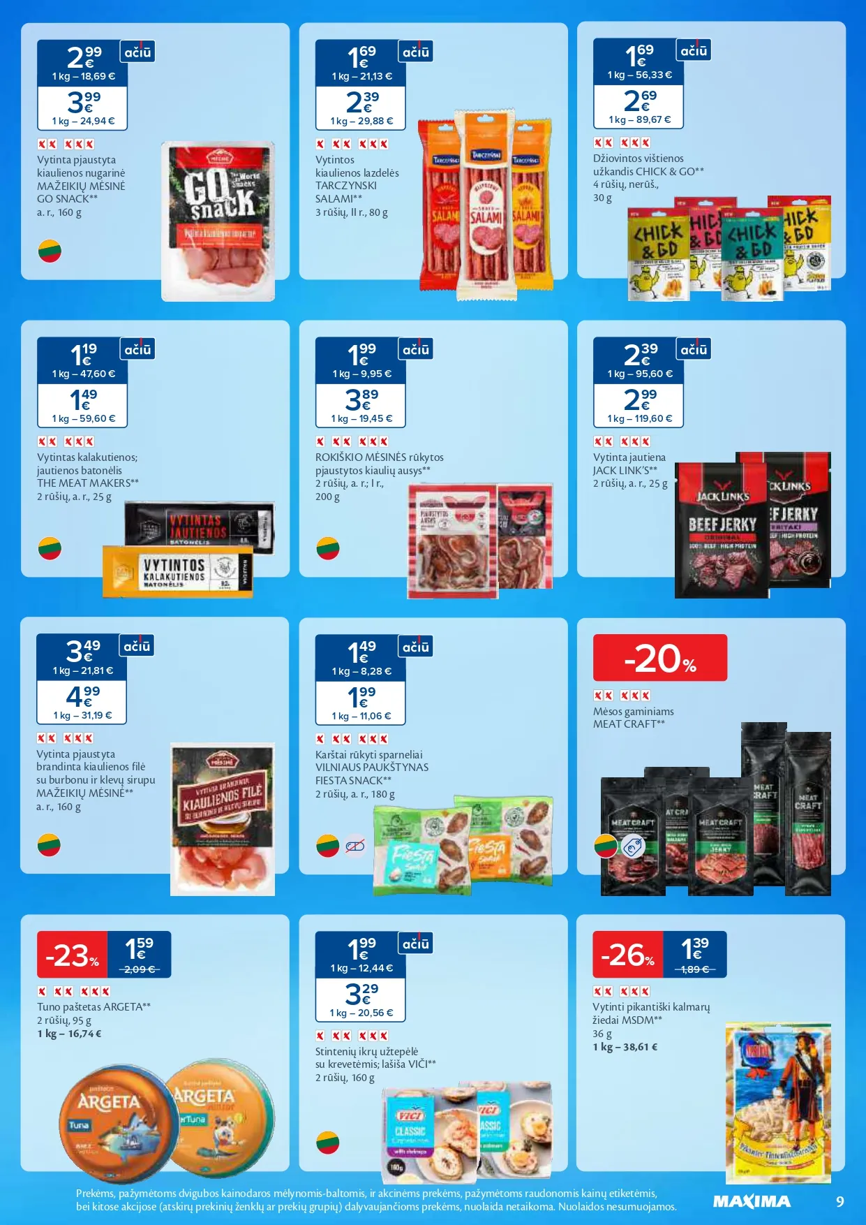 MAXIMA akcijų ir nuolaidų leidinys Nr. 6 nuo 2026.02.03 iki 2026.02.09 - 9
