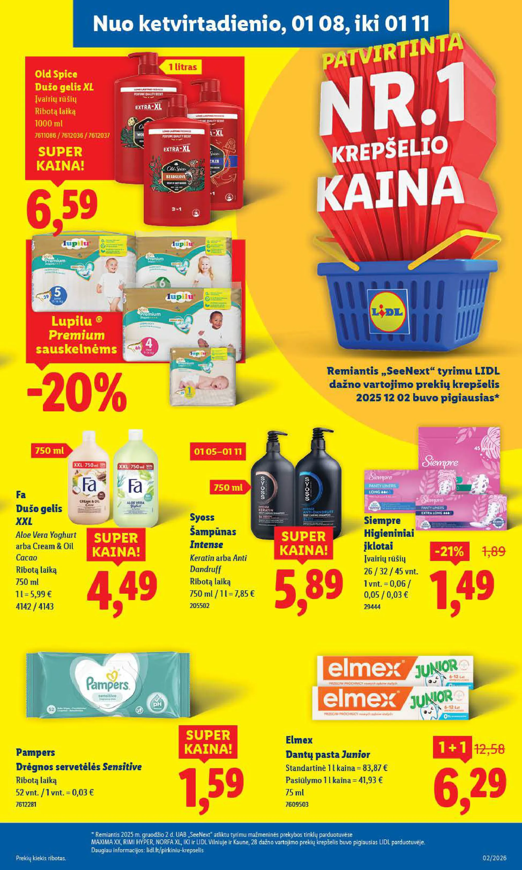 LIDL akcijų ir nuolaidų leidinys Nr. 2 nuo 2026.01.05 iki 2026.01.11