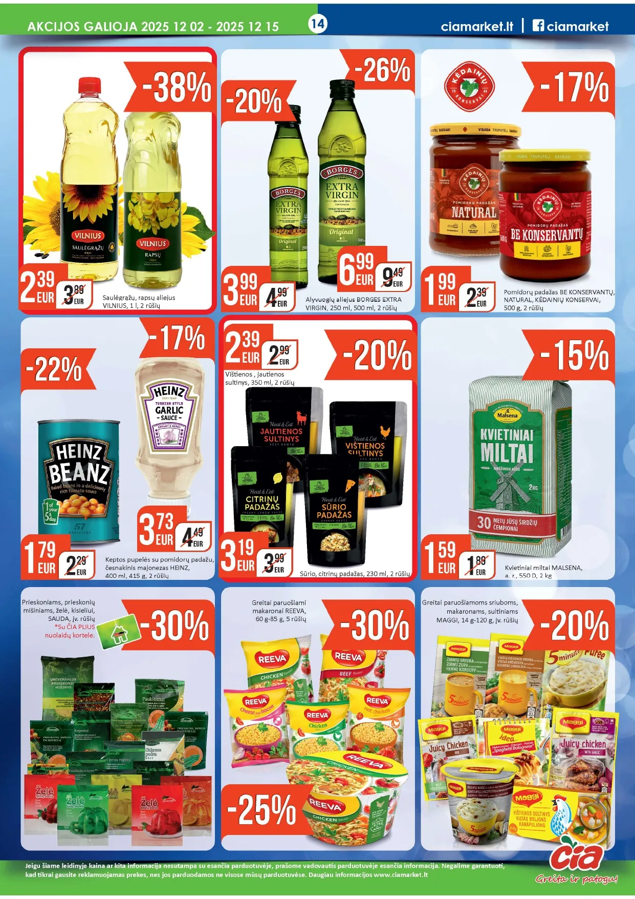 ČIA akcijų ir nuolaidų leidinys Nr. 24 nuo 2025.12.02 iki 2025.12.15