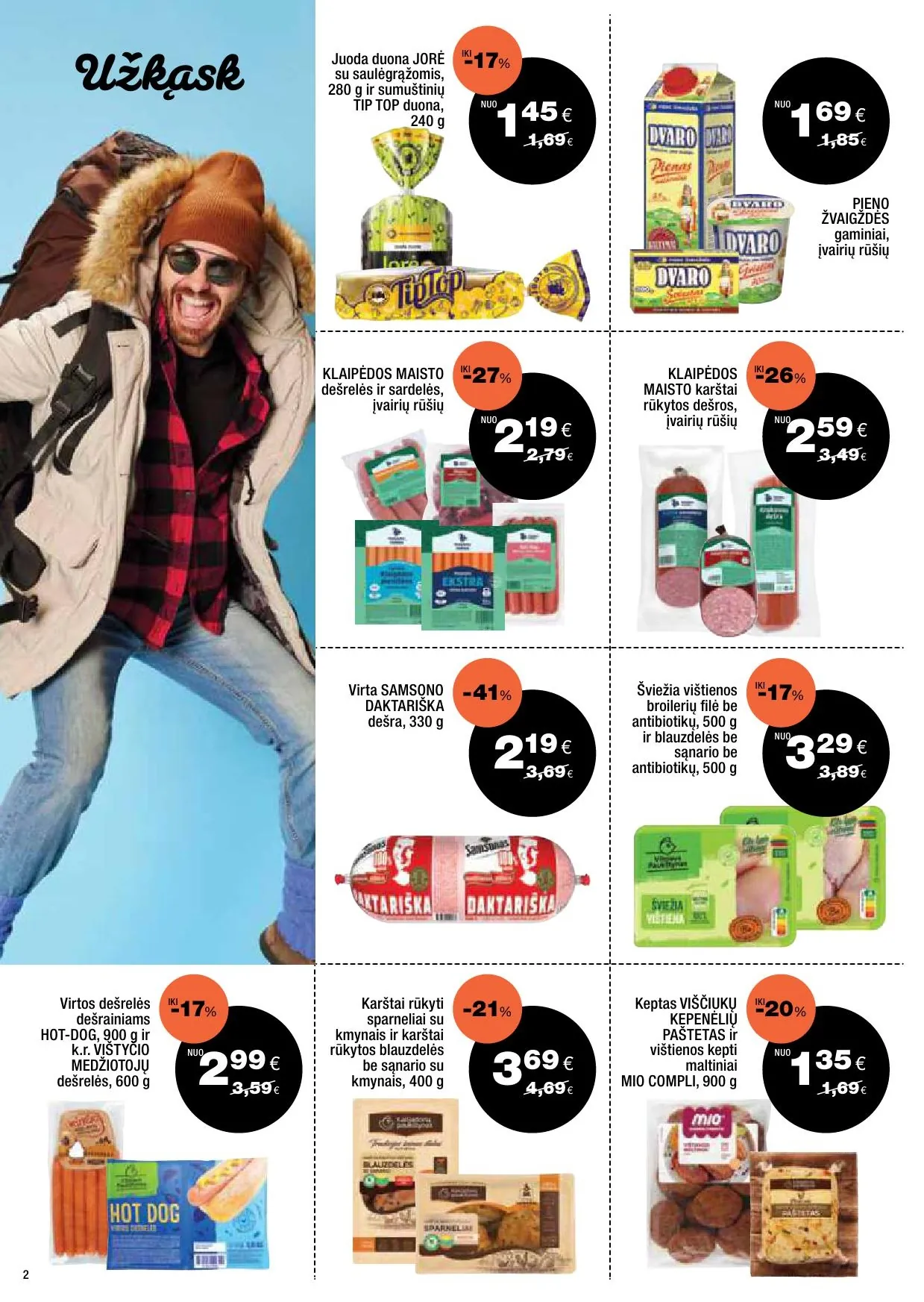 EXPRESS MARKET akcijų ir nuolaidų leidinys nuo 2026.01.04 iki 2026.01.24 - 2