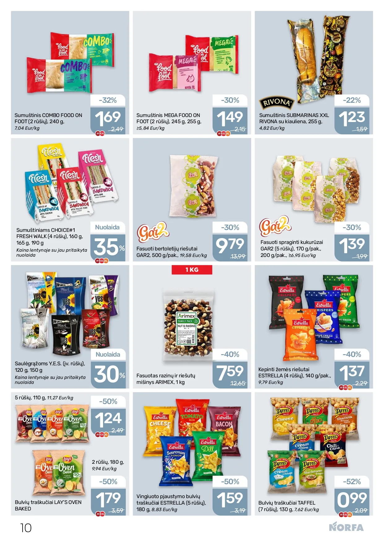 NORFA akcijų ir nuolaidų leidinys Nr. 2 nuo 2026.01.22 iki 2026.02.04 - 10