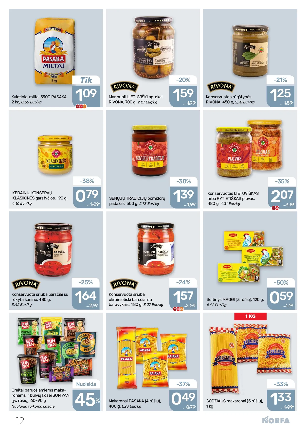 NORFA akcijų ir nuolaidų leidinys Nr. 2 nuo 2026.01.22 iki 2026.02.04 - 12