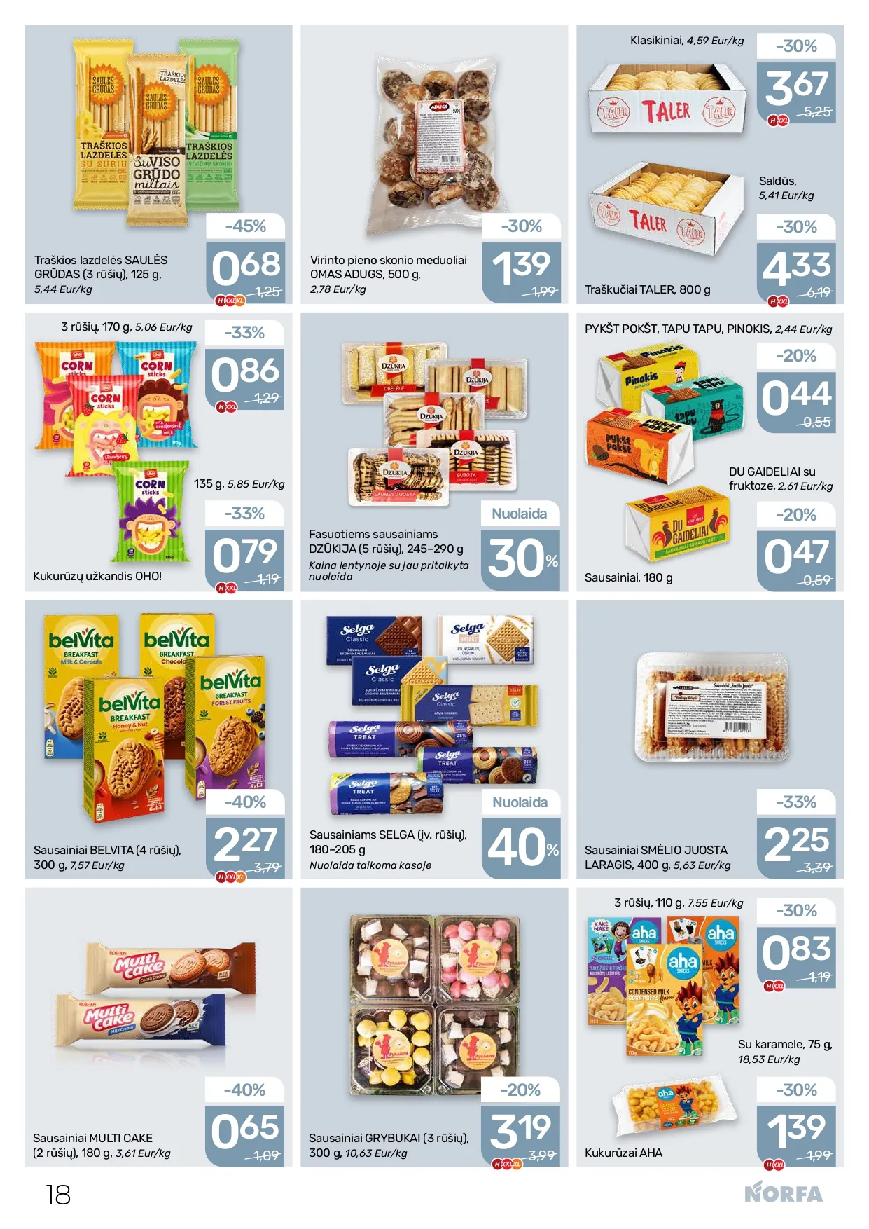 NORFA akcijų ir nuolaidų leidinys Nr. 2 nuo 2026.01.22 iki 2026.02.04 - 18