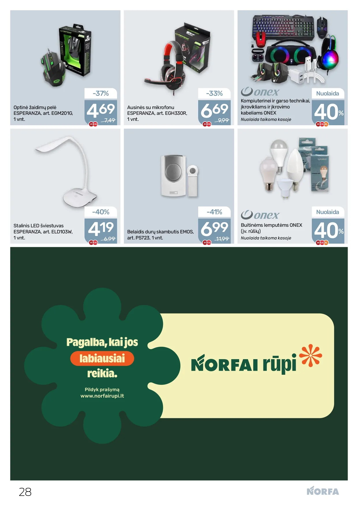 NORFA akcijų ir nuolaidų leidinys Nr. 2 nuo 2026.01.22 iki 2026.02.04 - 28