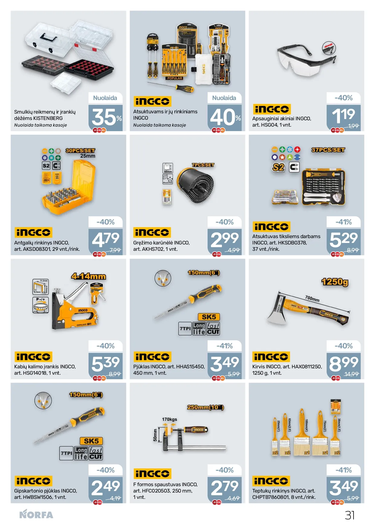 NORFA akcijų ir nuolaidų leidinys Nr. 2 nuo 2026.01.22 iki 2026.02.04 - 31