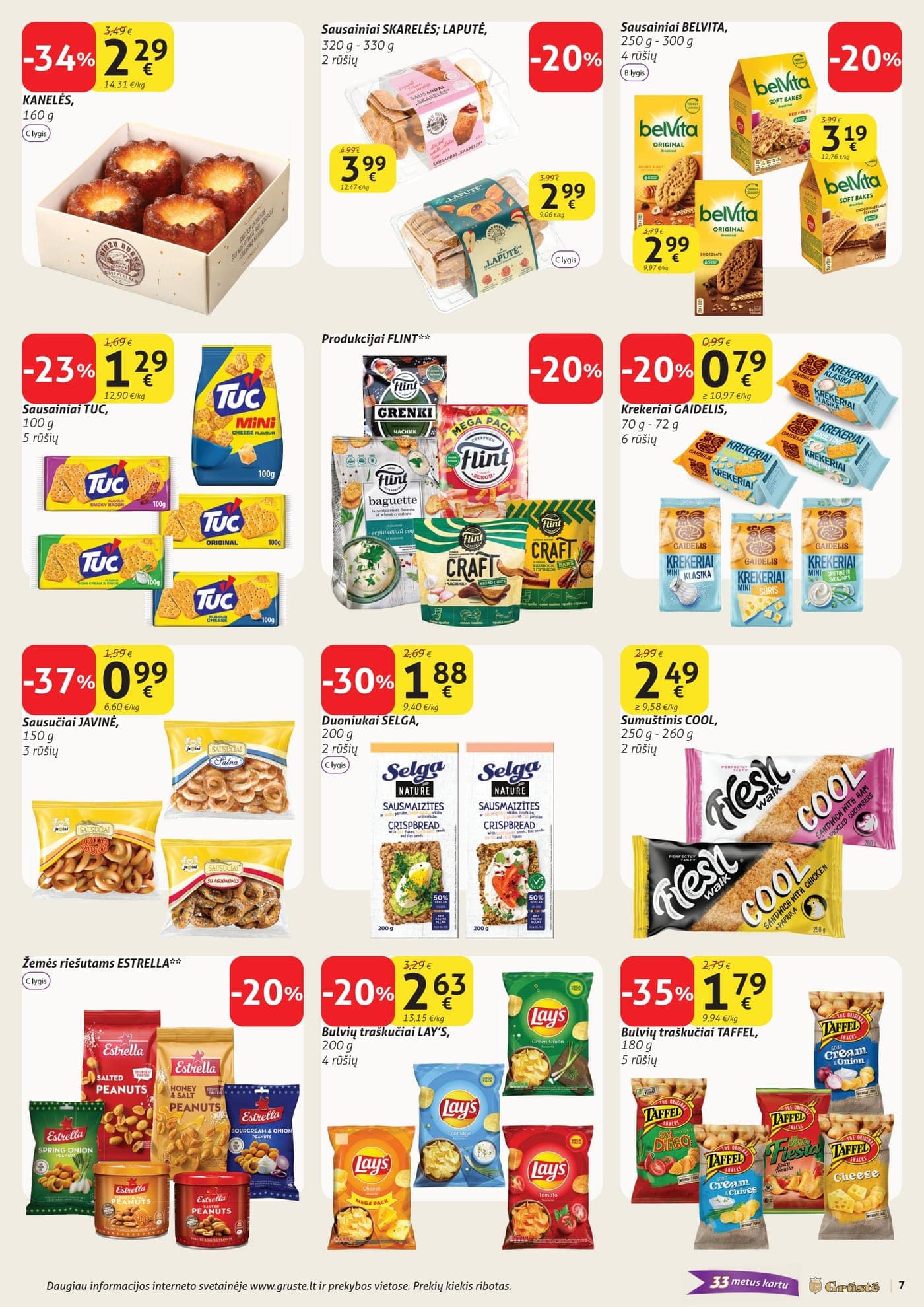 Naujas GRŪSTĖ akcijų ir nuolaidų leidinys Nr. 7 nuo 2026.03.01 iki 2026.03.10 - 7