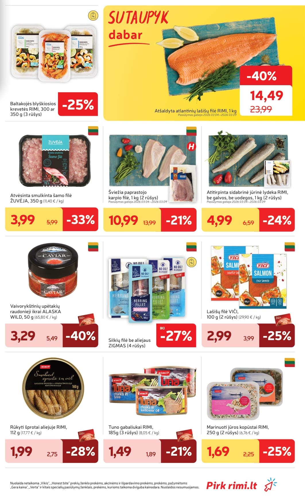 Naujas RIMI akcijų ir nuolaidų leidinys Nr. 10 nuo 2026.03.03 iki 2026.03.09 - 17