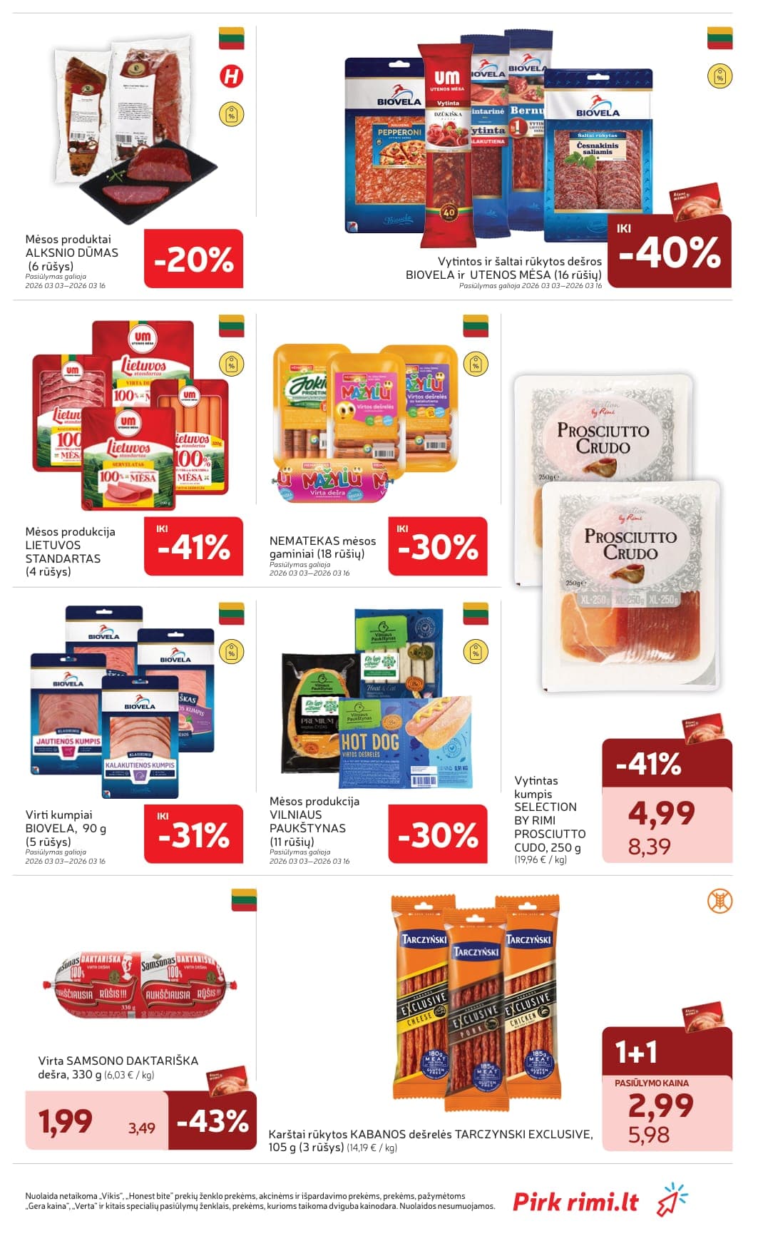 Naujas RIMI akcijų ir nuolaidų leidinys Nr. 10 nuo 2026.03.03 iki 2026.03.09 - 21