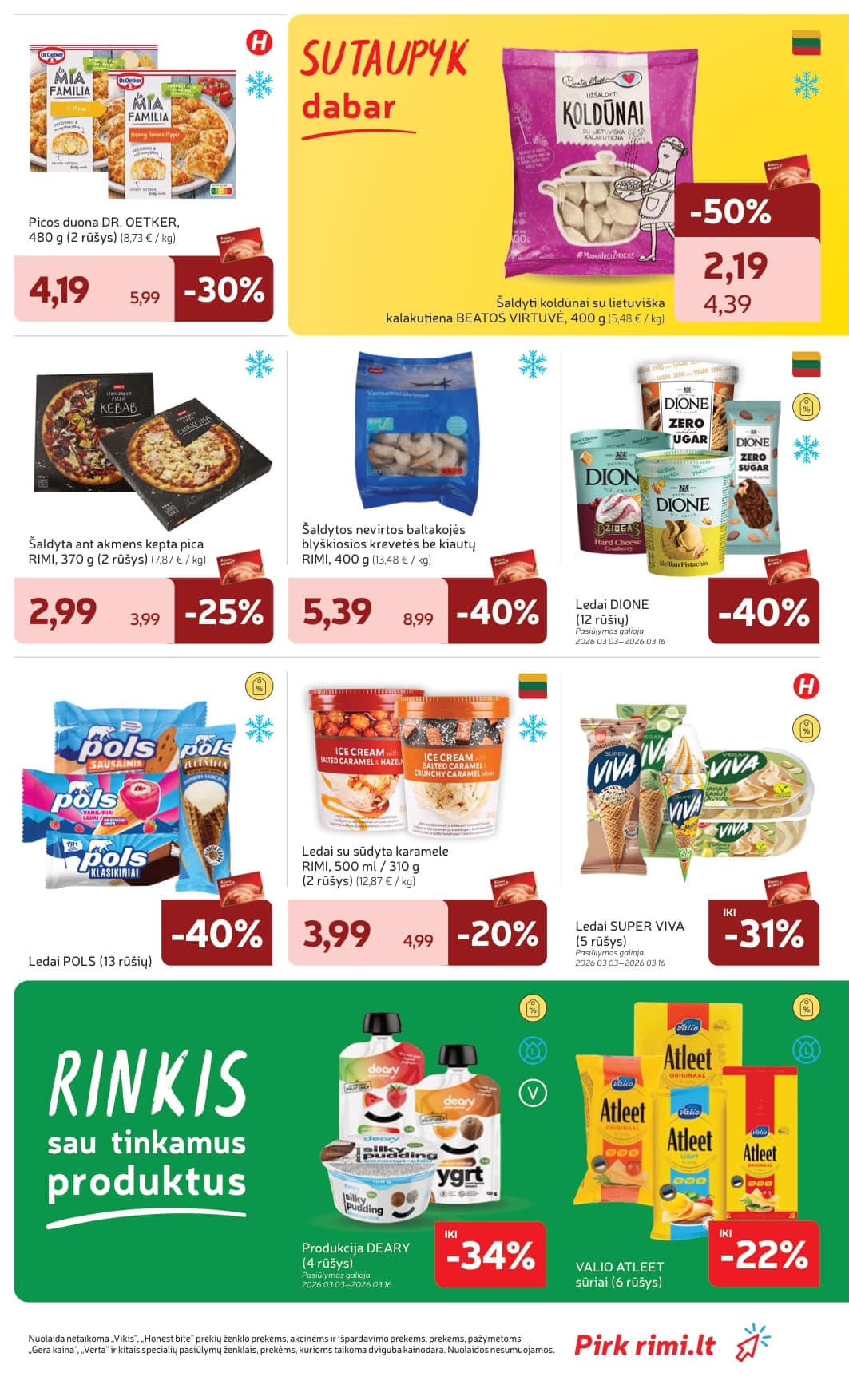 Naujas RIMI akcijų ir nuolaidų leidinys Nr. 10 nuo 2026.03.03 iki 2026.03.09 - 23