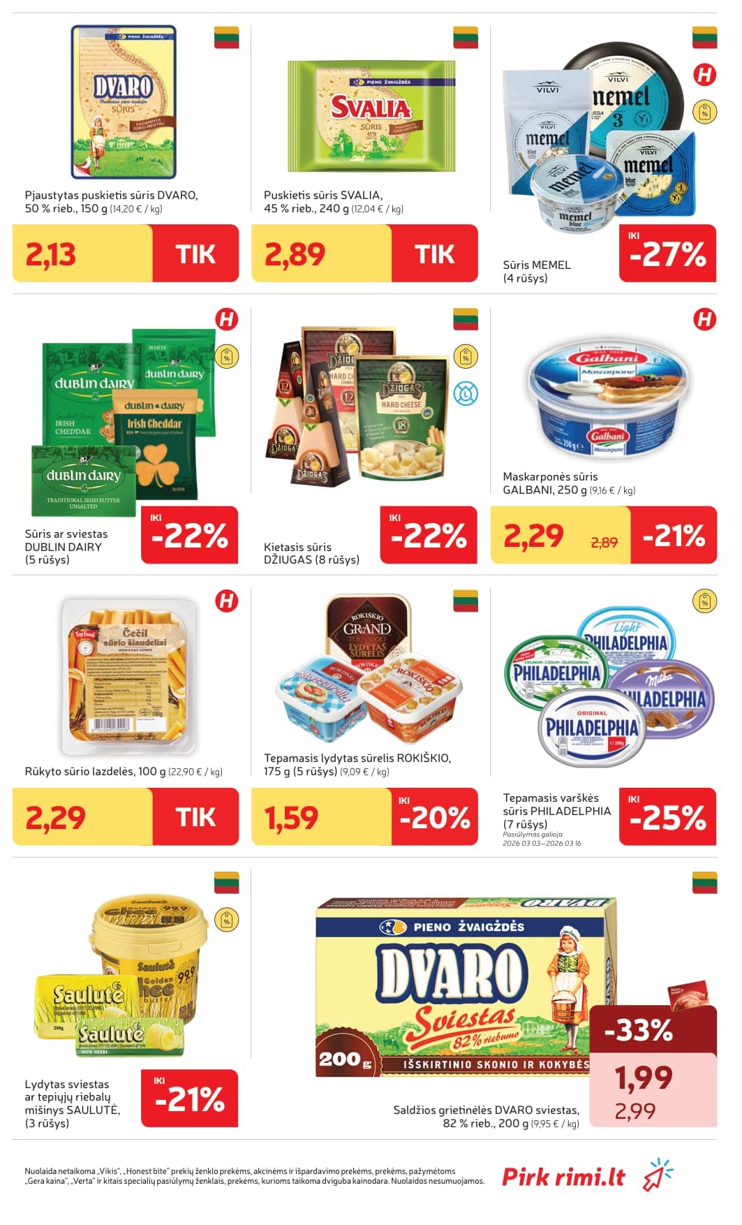 Naujas RIMI akcijų ir nuolaidų leidinys Nr. 10 nuo 2026.03.03 iki 2026.03.09 - 25