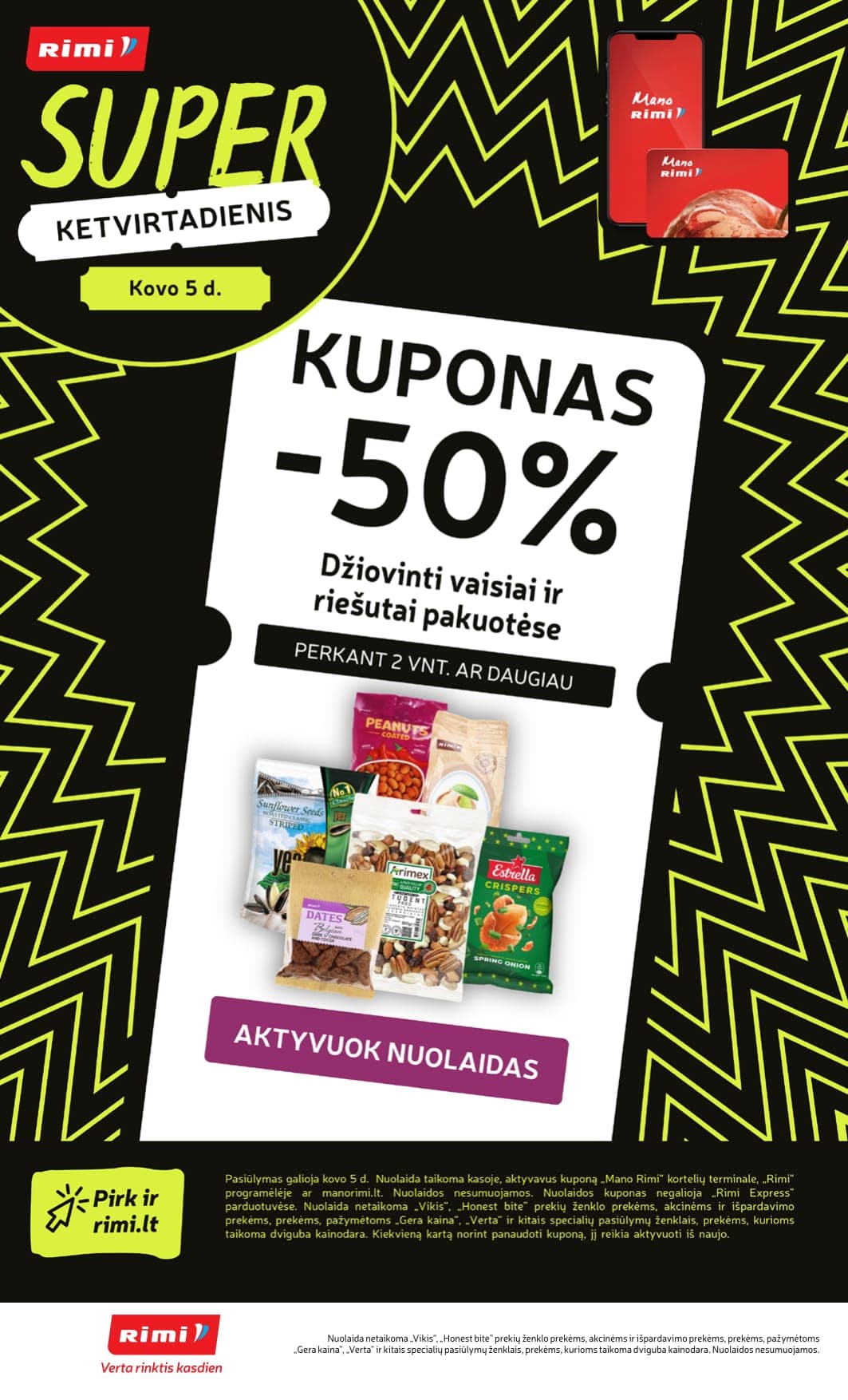 Naujas RIMI akcijų ir nuolaidų leidinys Nr. 10 nuo 2026.03.03 iki 2026.03.09 - 26