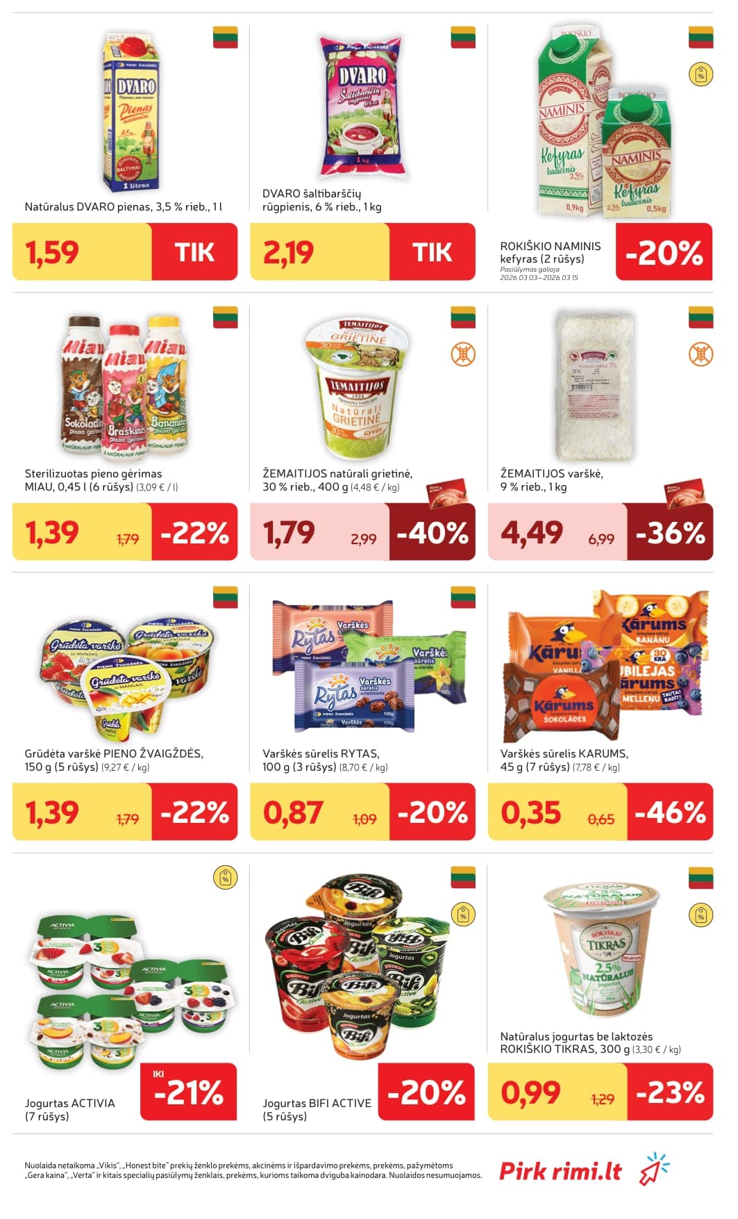 Naujas RIMI akcijų ir nuolaidų leidinys Nr. 10 nuo 2026.03.03 iki 2026.03.09 - 27
