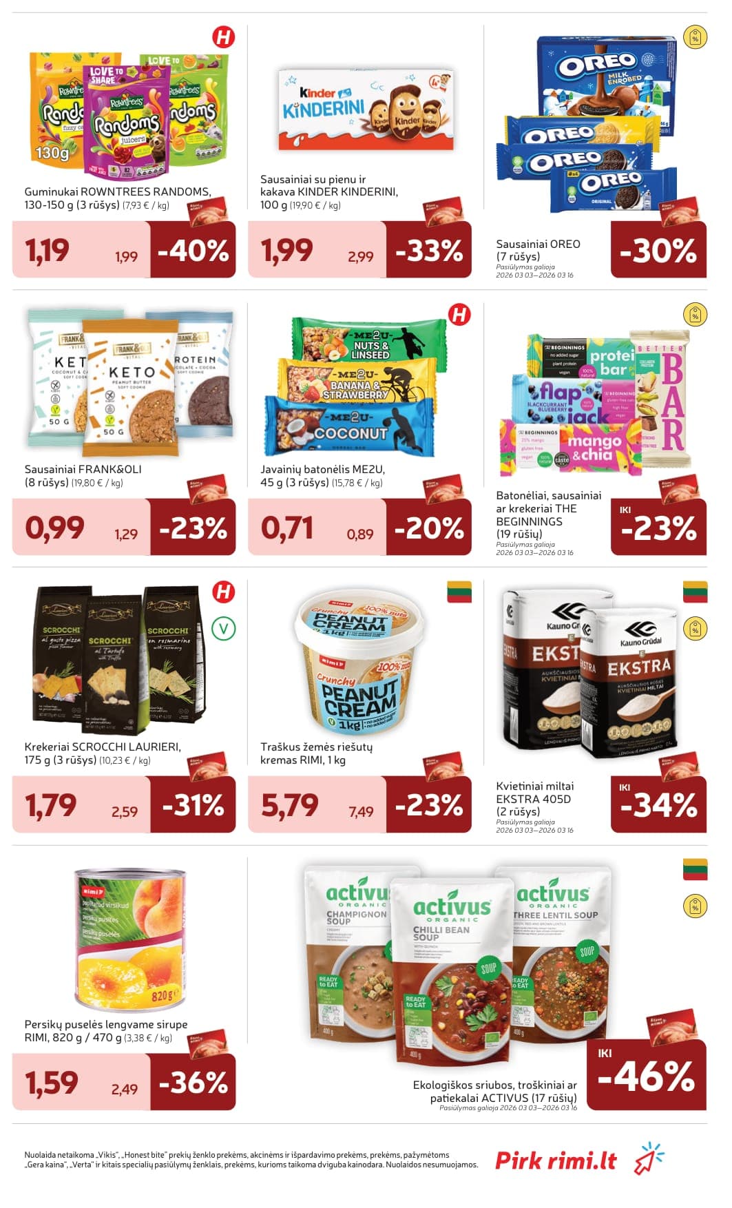 Naujas RIMI akcijų ir nuolaidų leidinys Nr. 10 nuo 2026.03.03 iki 2026.03.09 - 29