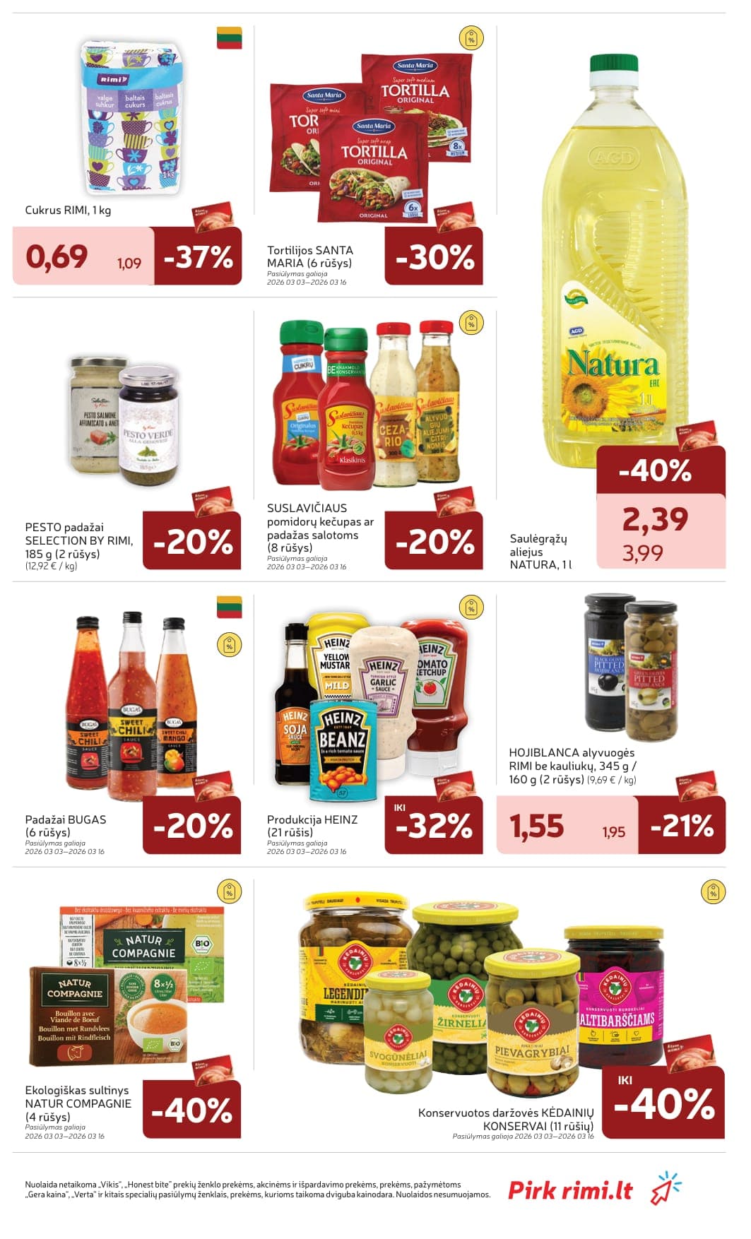 Naujas RIMI akcijų ir nuolaidų leidinys Nr. 10 nuo 2026.03.03 iki 2026.03.09 - 31