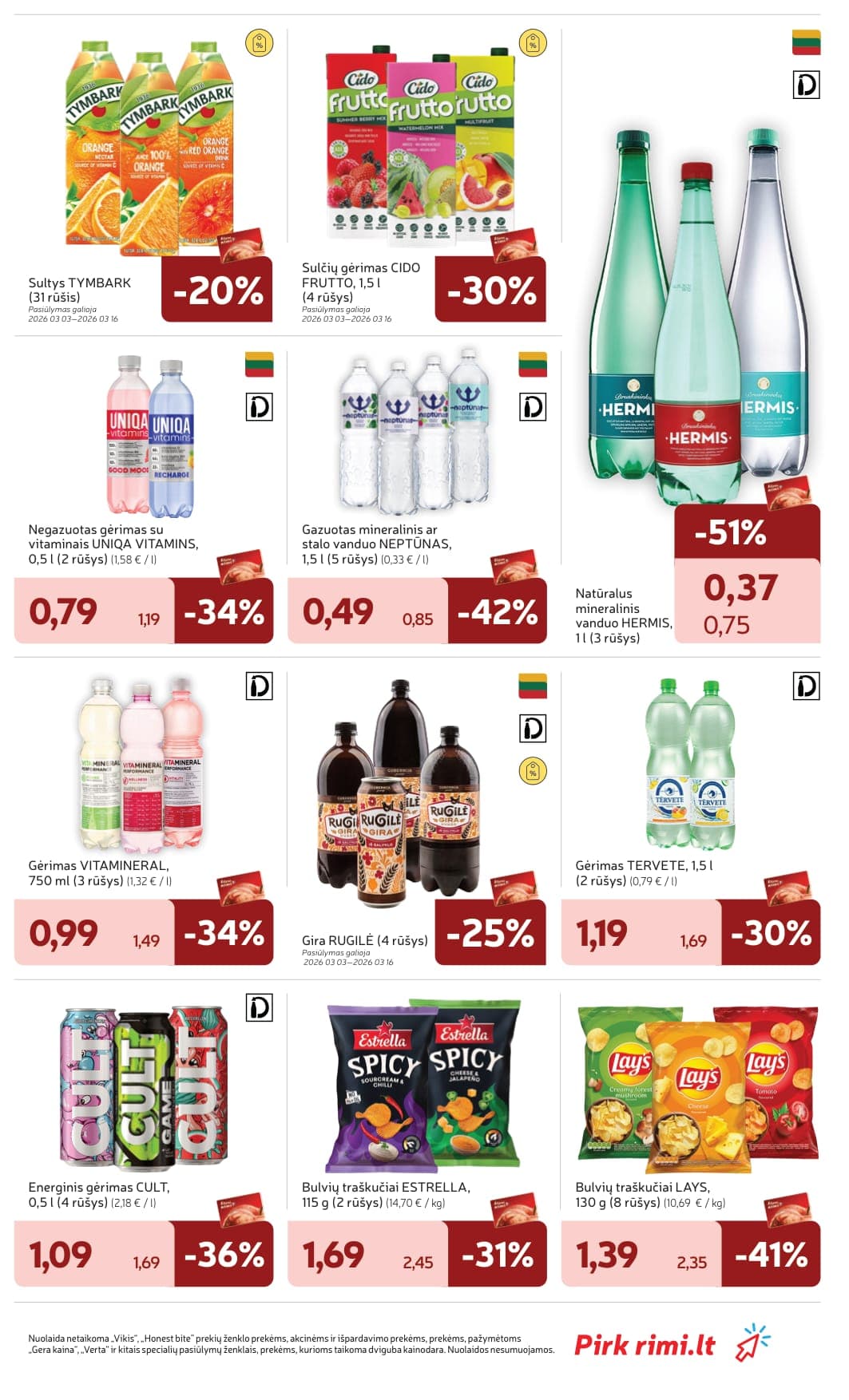 Naujas RIMI akcijų ir nuolaidų leidinys Nr. 10 nuo 2026.03.03 iki 2026.03.09 - 33