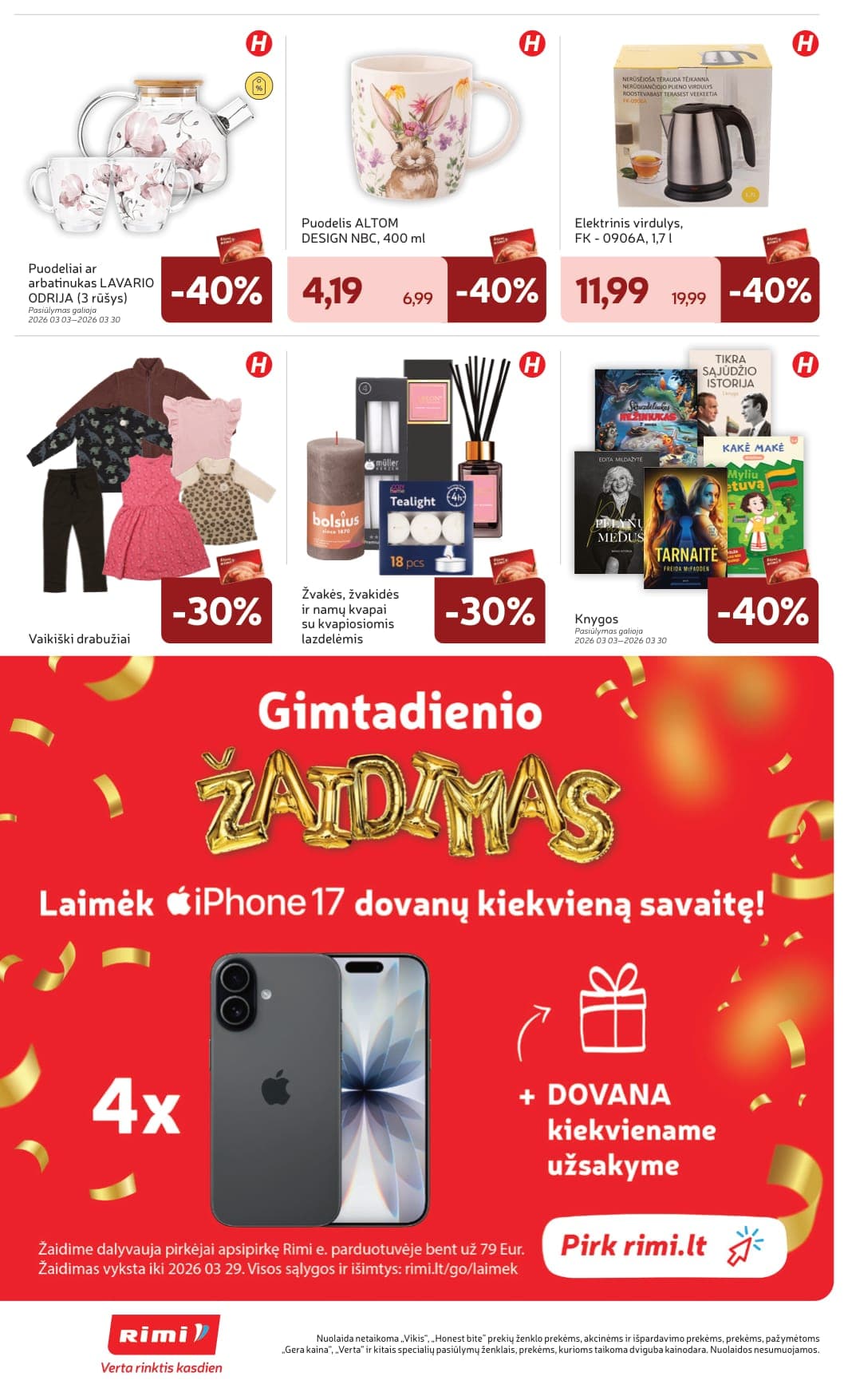 Naujas RIMI akcijų ir nuolaidų leidinys Nr. 10 nuo 2026.03.03 iki 2026.03.09 - 44