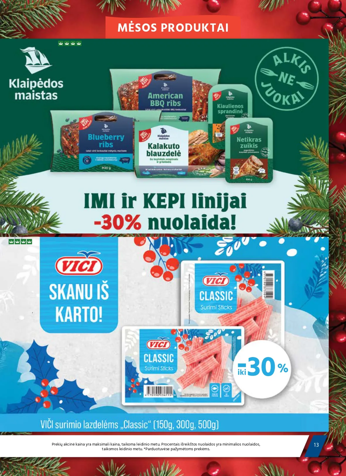 AIBĖ akcijų ir nuolaidų leidinys Nr. 24 nuo 2025.12.18 iki 2026.01.06 - 13