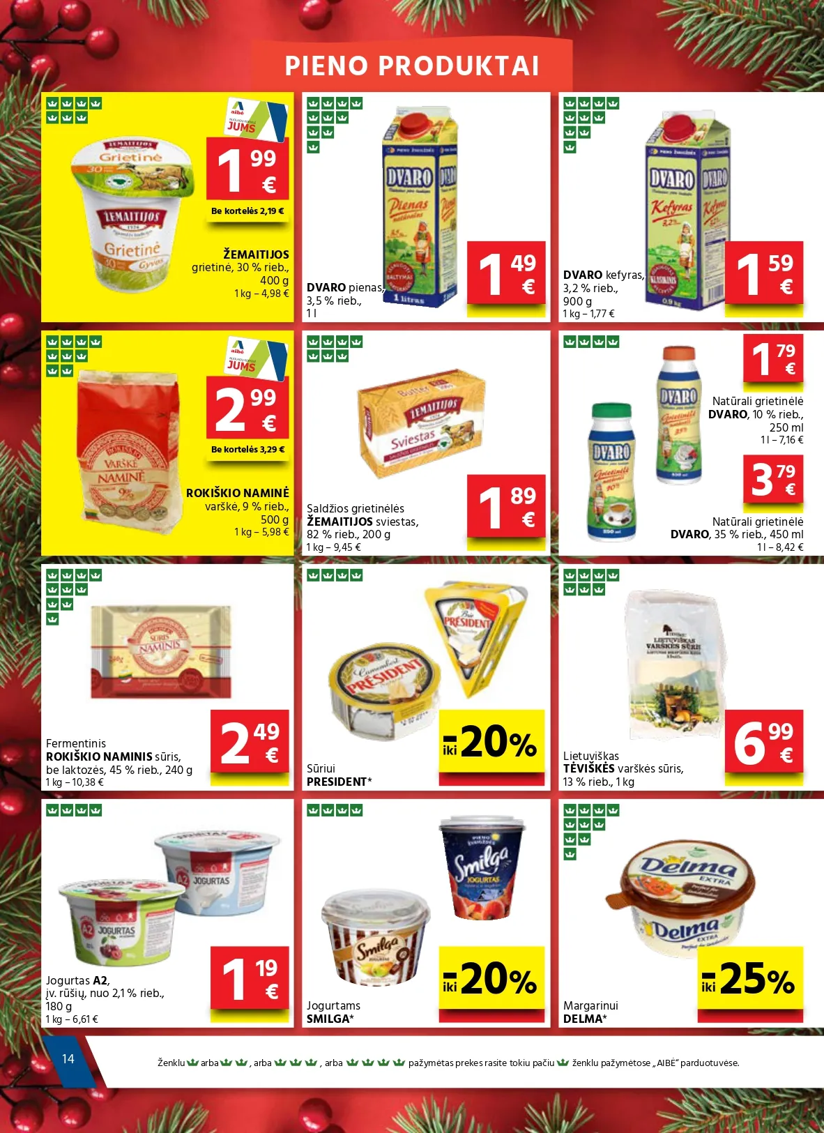 AIBĖ akcijų ir nuolaidų leidinys Nr. 24 nuo 2025.12.18 iki 2026.01.06 - 14