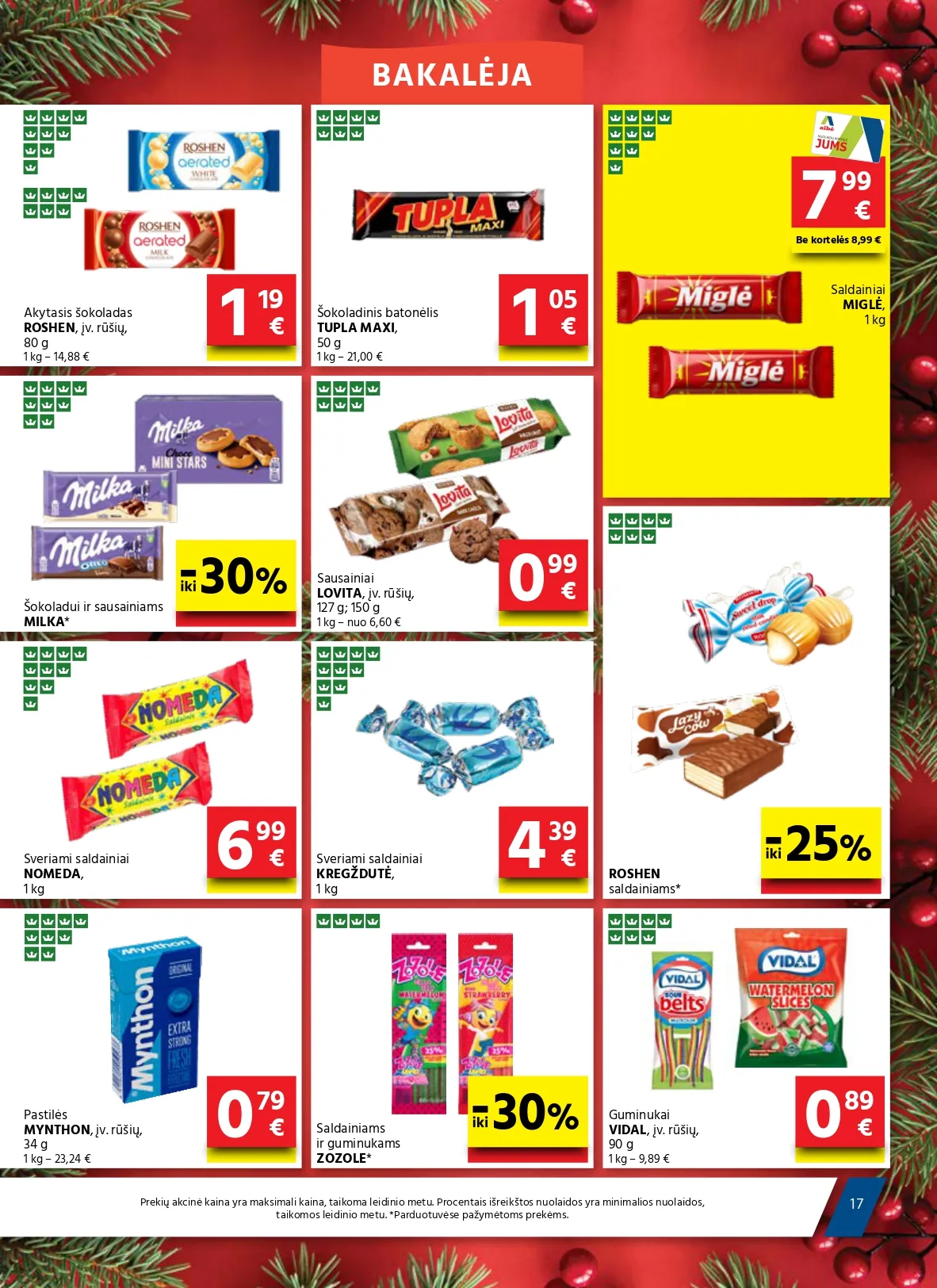 AIBĖ akcijų ir nuolaidų leidinys Nr. 24 nuo 2025.12.18 iki 2026.01.06 - 17