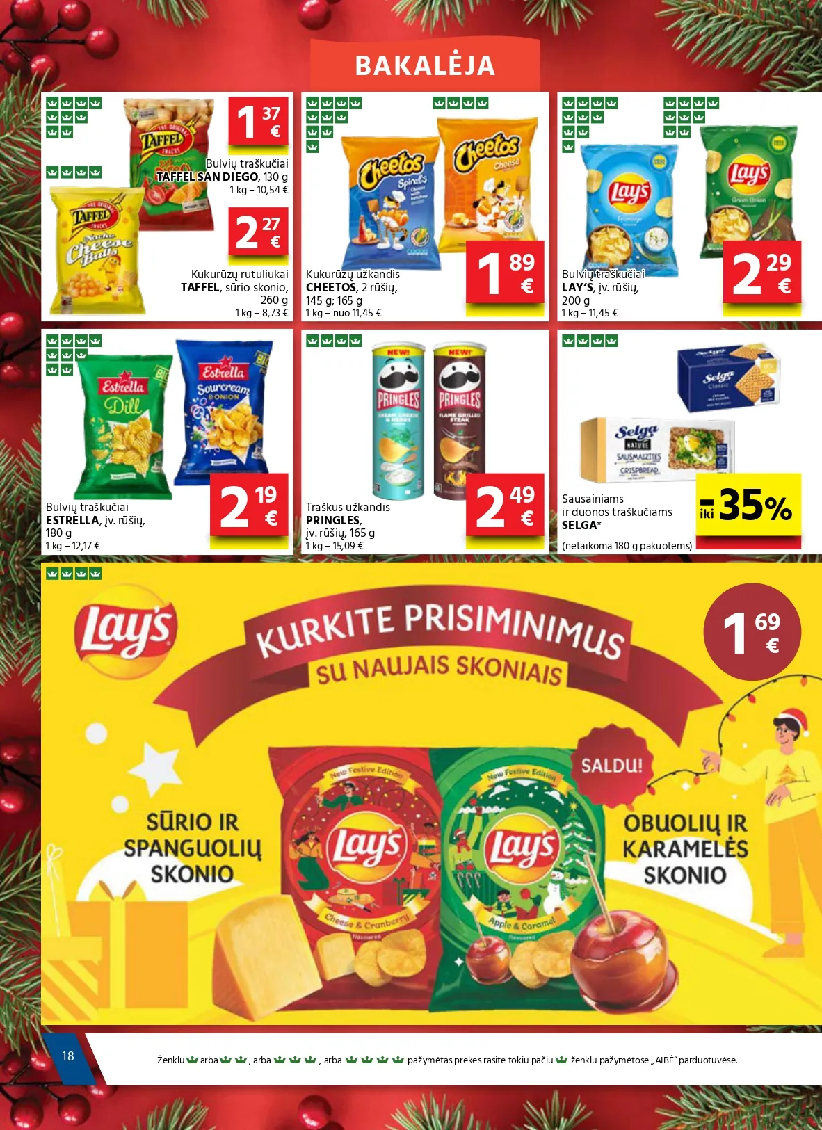 AIBĖ akcijų ir nuolaidų leidinys Nr. 24 nuo 2025.12.18 iki 2026.01.06 - 18