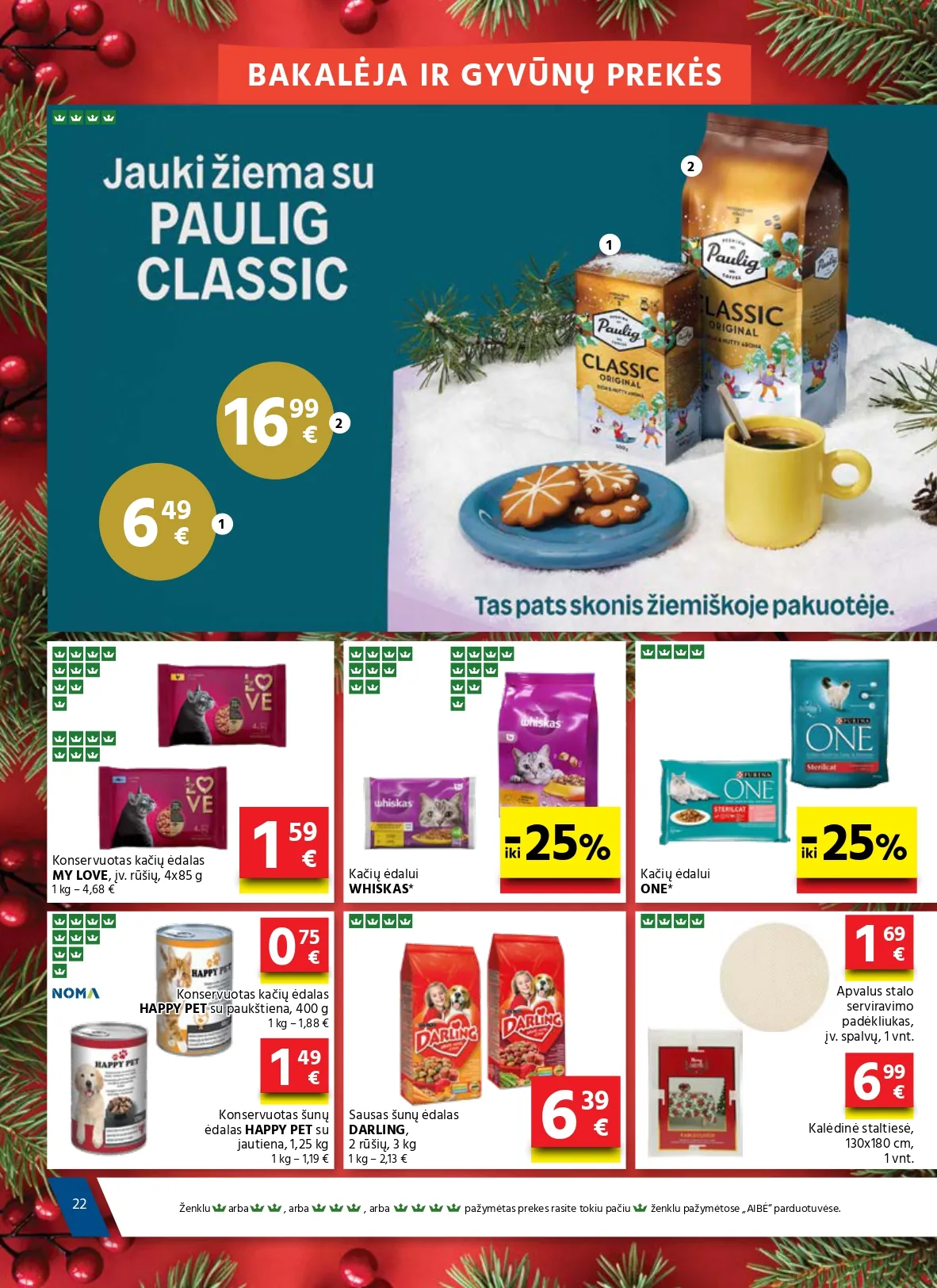 AIBĖ akcijų ir nuolaidų leidinys Nr. 24 nuo 2025.12.18 iki 2026.01.06 - 22