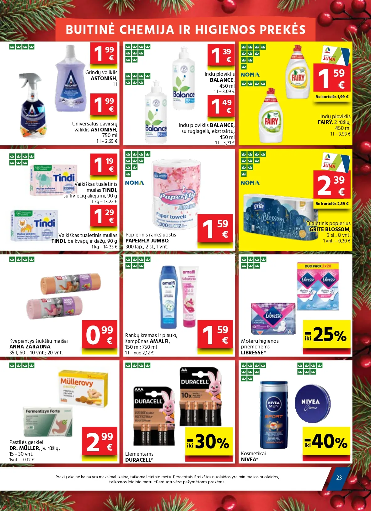 AIBĖ akcijų ir nuolaidų leidinys Nr. 24 nuo 2025.12.18 iki 2026.01.06 - 23