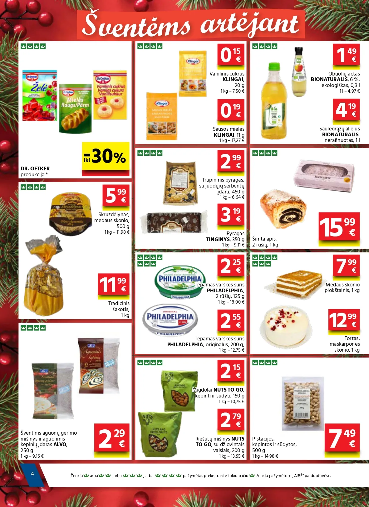 AIBĖ akcijų ir nuolaidų leidinys Nr. 24 nuo 2025.12.18 iki 2026.01.06 - 4