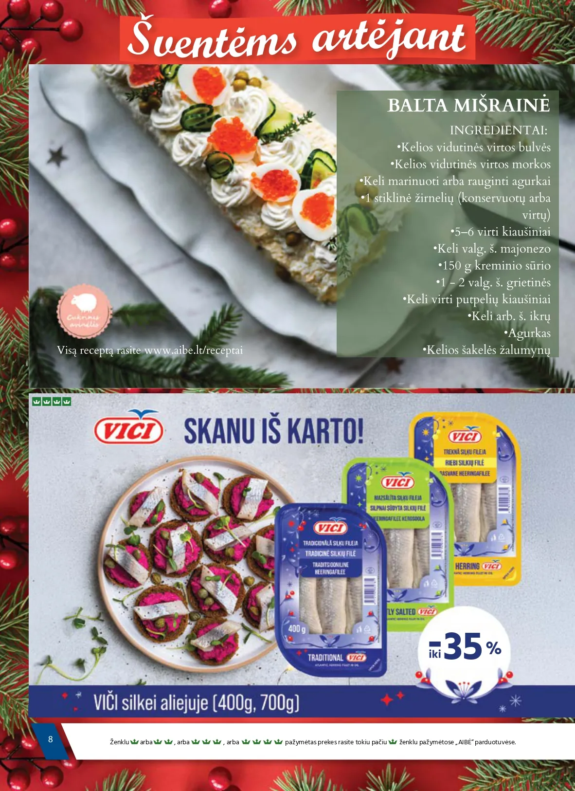 AIBĖ akcijų ir nuolaidų leidinys Nr. 24 nuo 2025.12.18 iki 2026.01.06 - 8