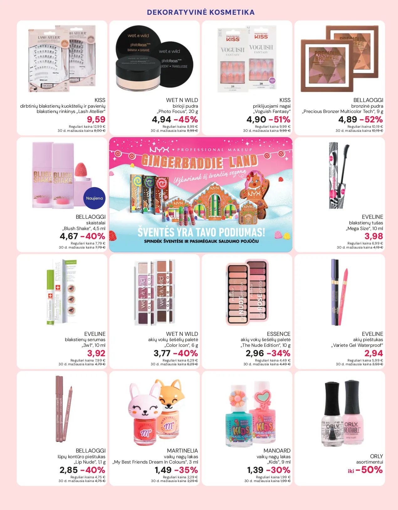 EUROKOS akcijų ir nuolaidų leidinys nuo 2025.11.25 iki 2026.01.01