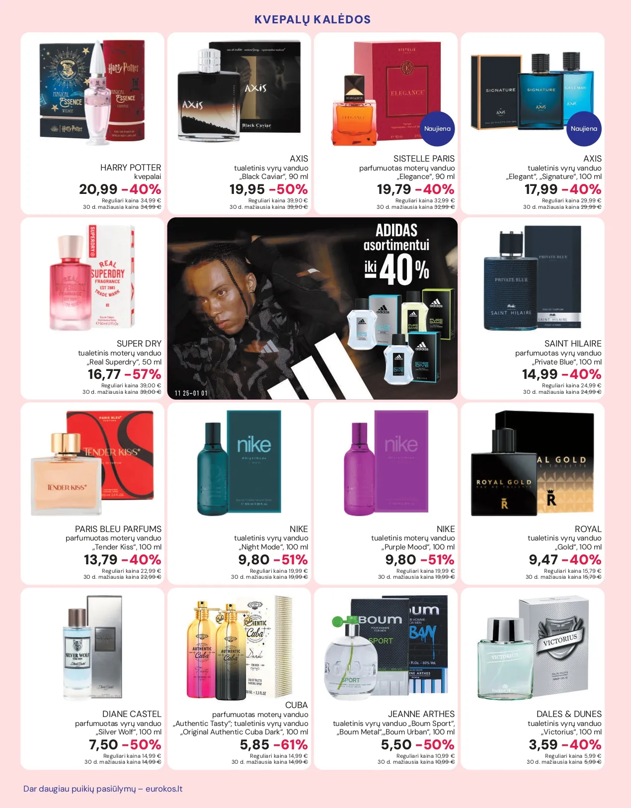 EUROKOS akcijų ir nuolaidų leidinys nuo 2025.11.25 iki 2026.01.01