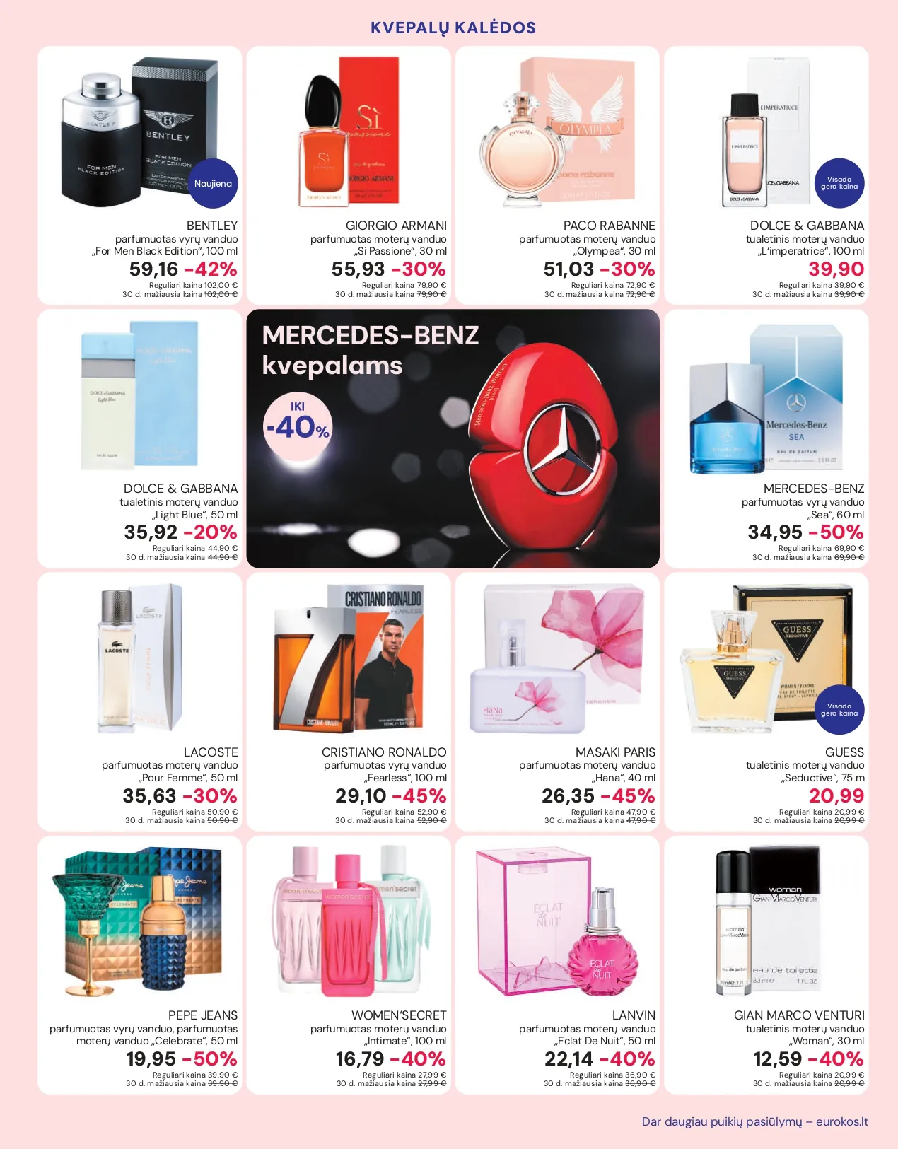 EUROKOS akcijų ir nuolaidų leidinys nuo 2025.11.25 iki 2026.01.01