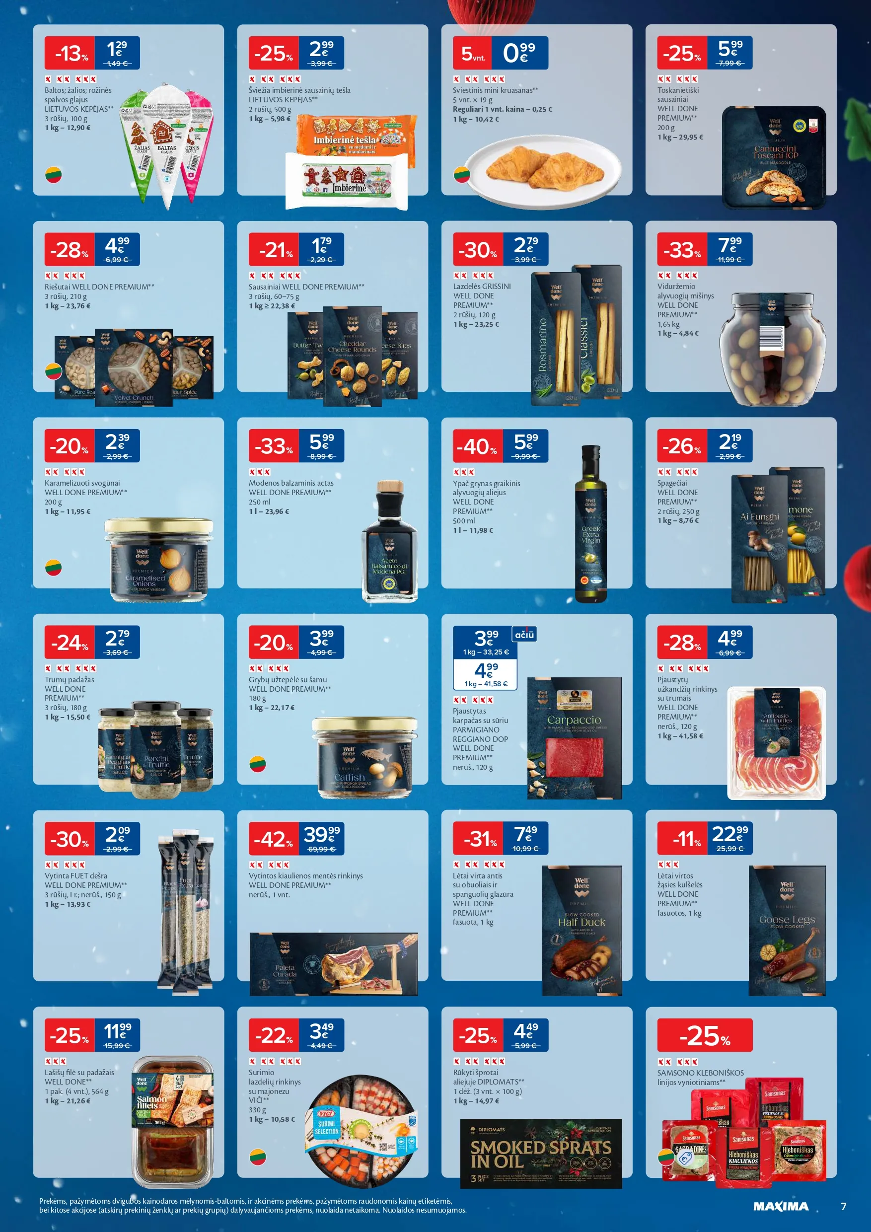 MAXIMA akcijų ir nuolaidų leidinys Nr. 50 nuo 2025.12.09 iki 2025.12.15