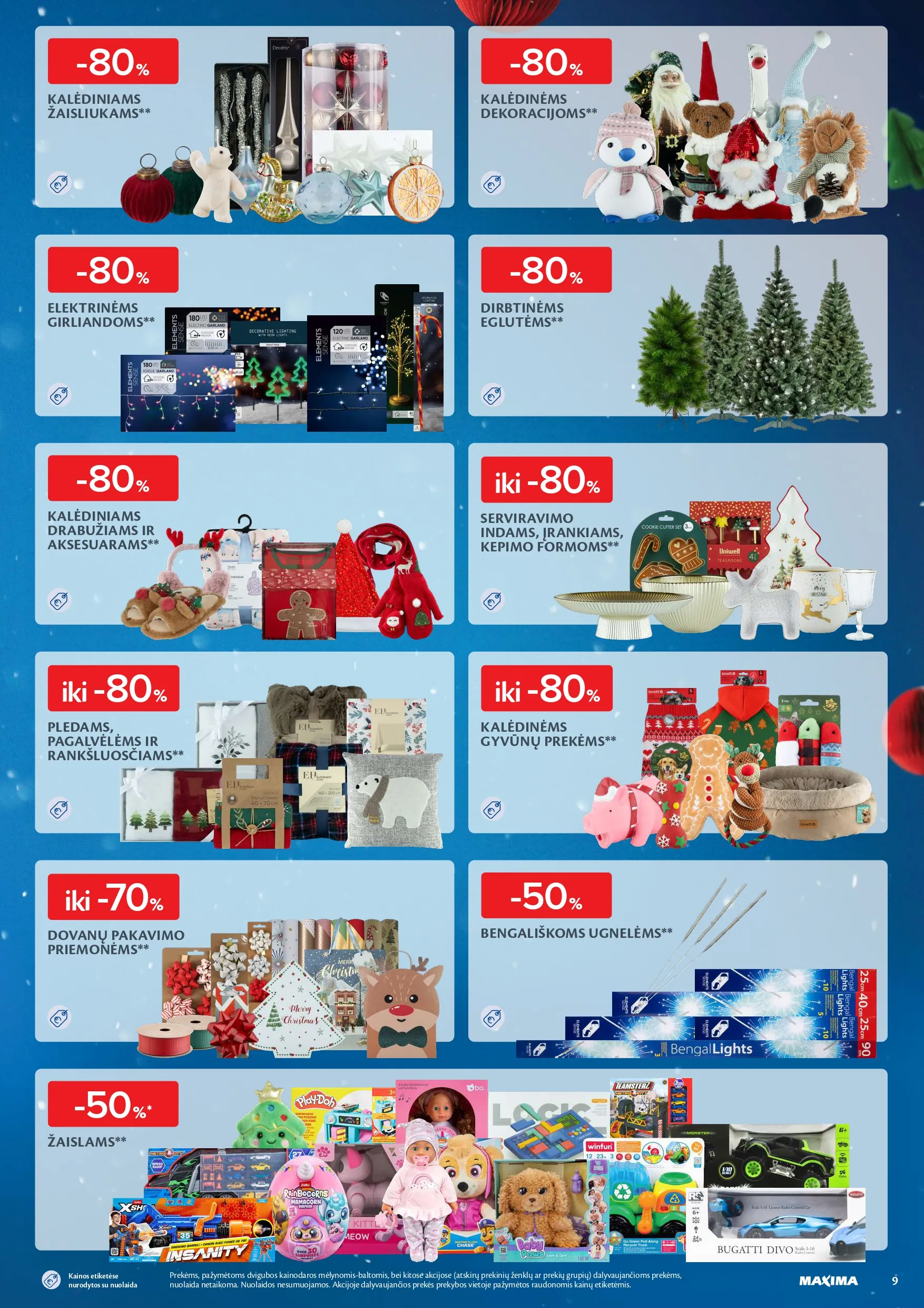 MAXIMA akcijų ir nuolaidų leidinys Nr. 50 nuo 2025.12.09 iki 2025.12.15